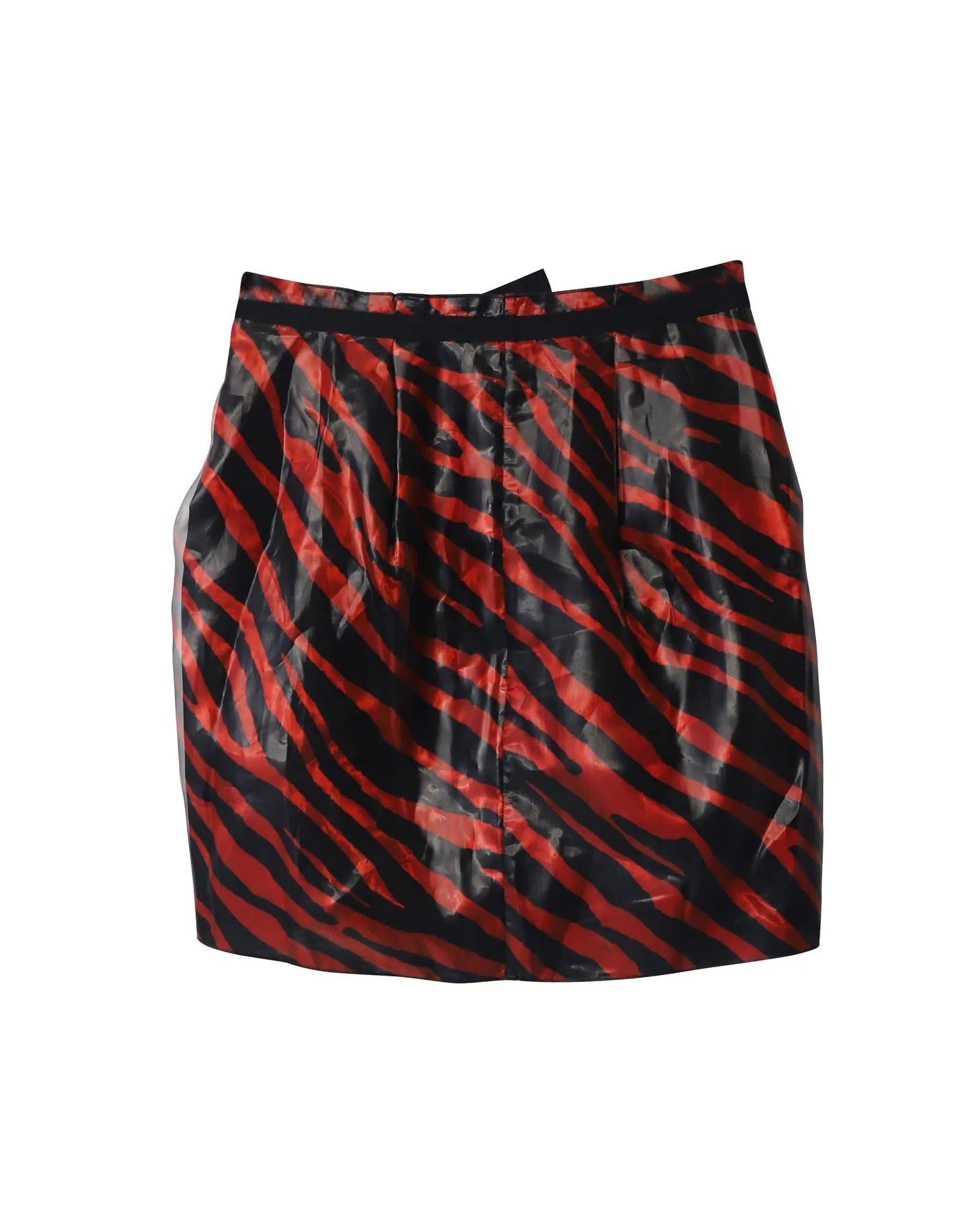 Animal Print Mini Skirt in Red Polyester by Isabel Marant