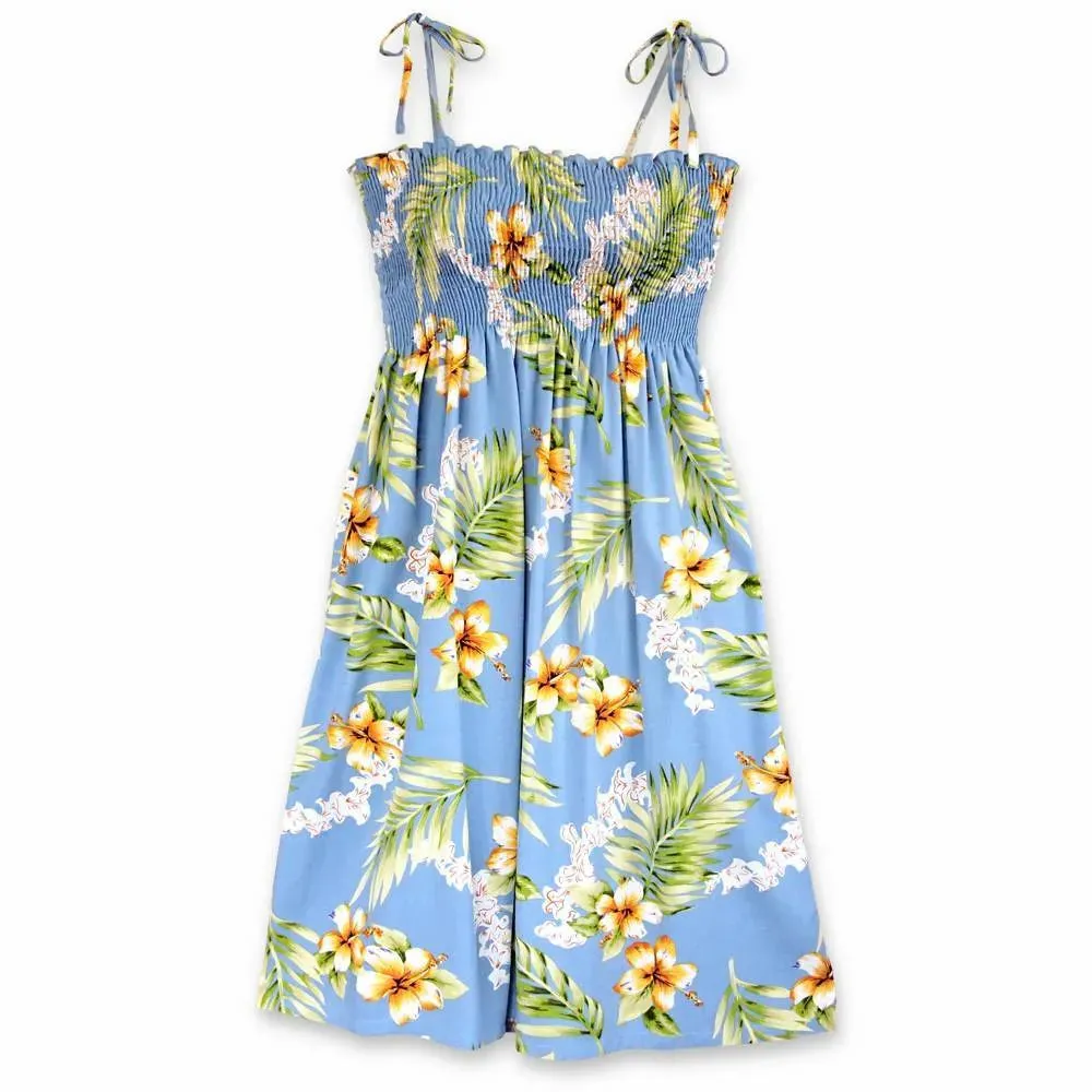 Atoll Blue Moonkiss Hawaiian Dress