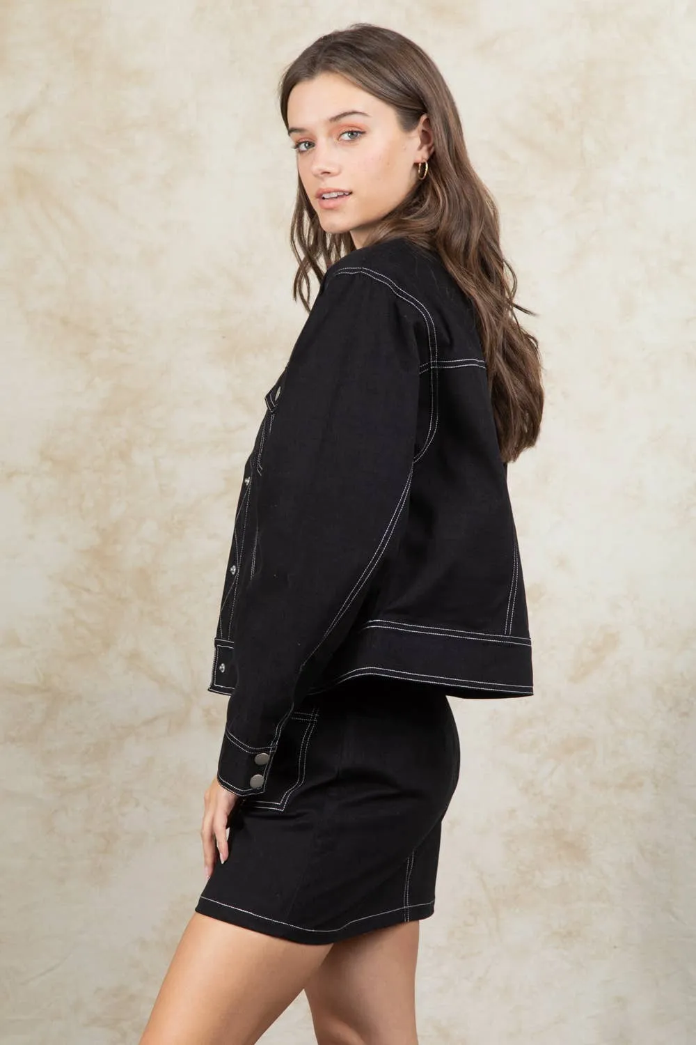 Black Contrast Jacket