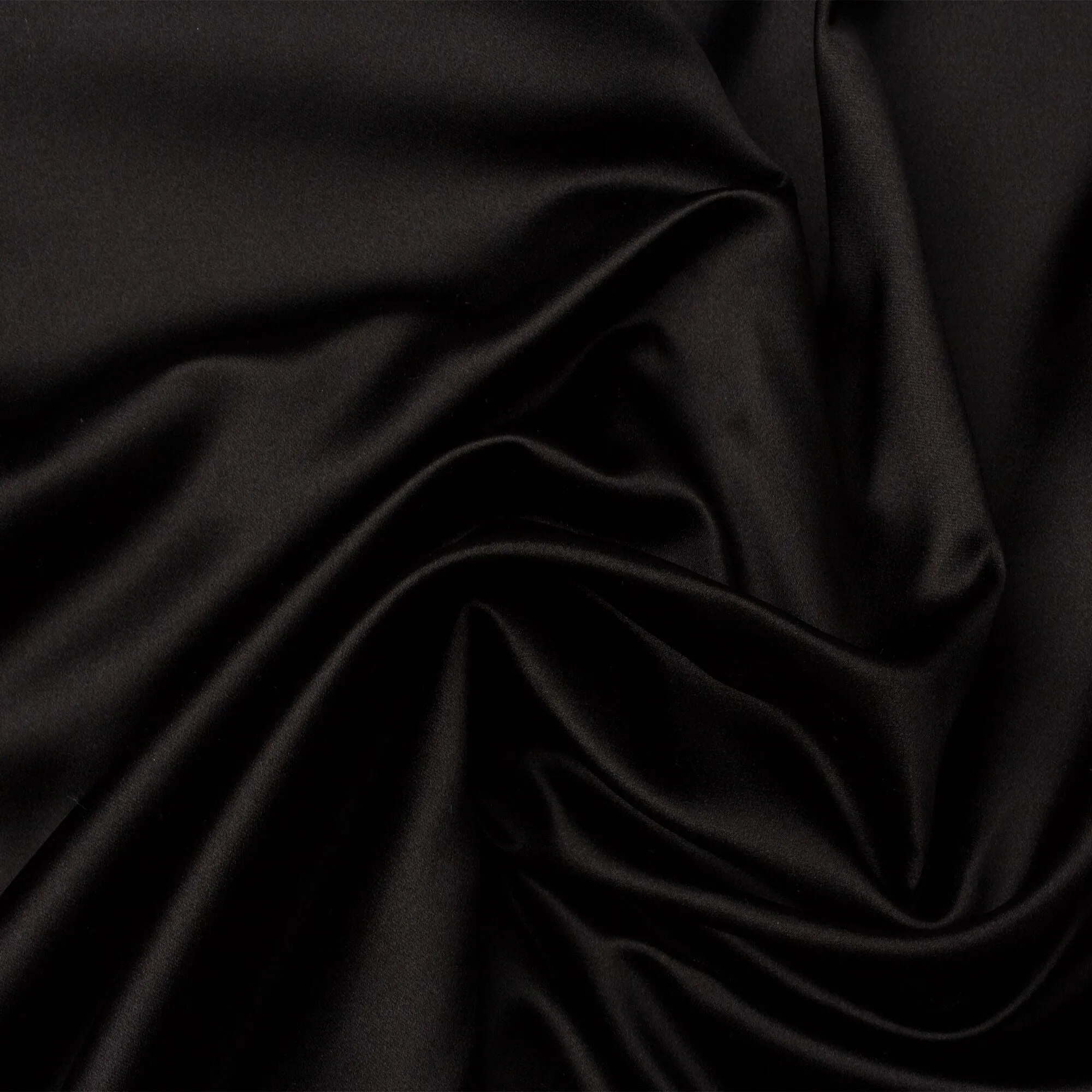 Black Silk Duchess Satin