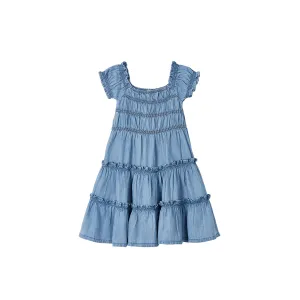 Blue Tiered Summer Dress