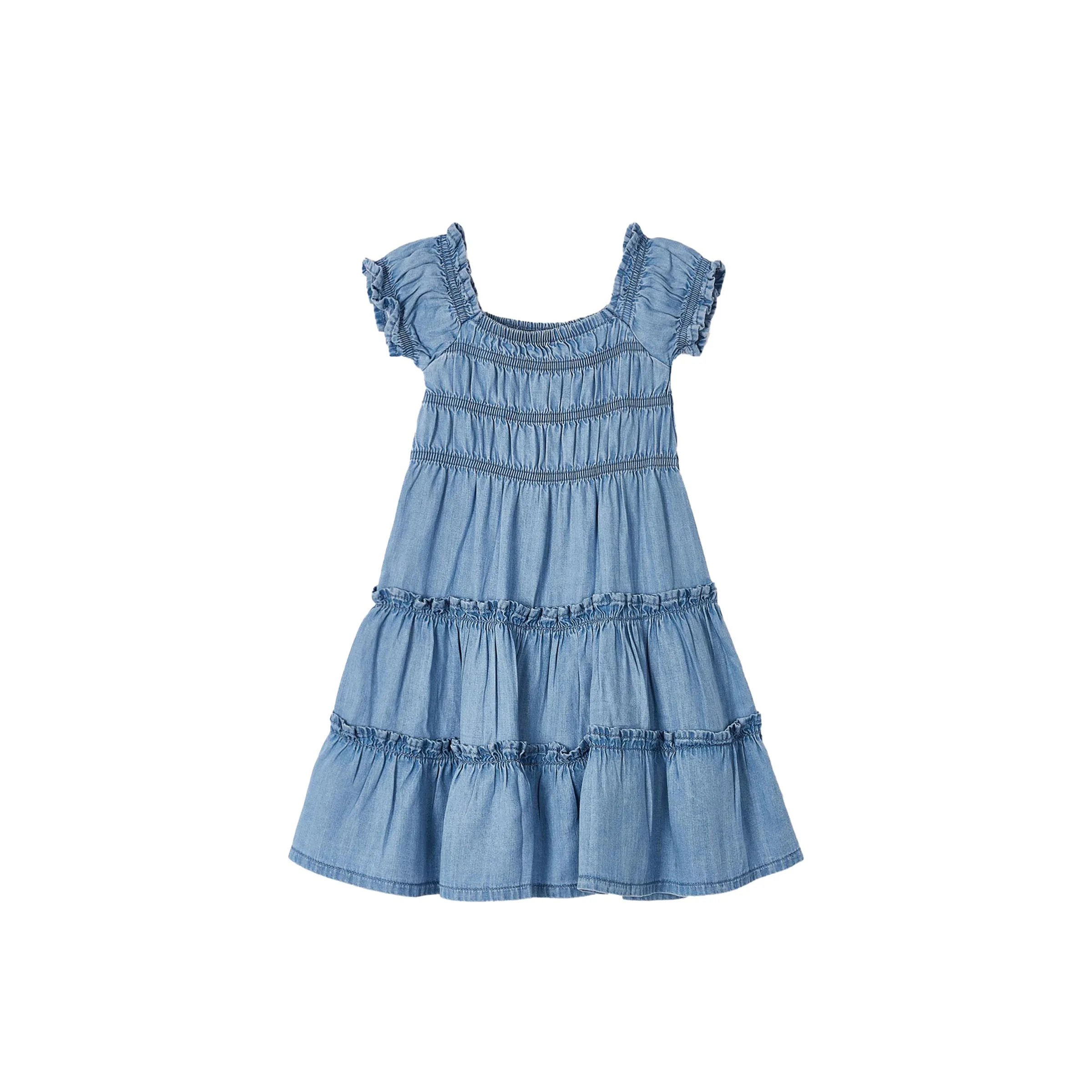 Blue Tiered Summer Dress