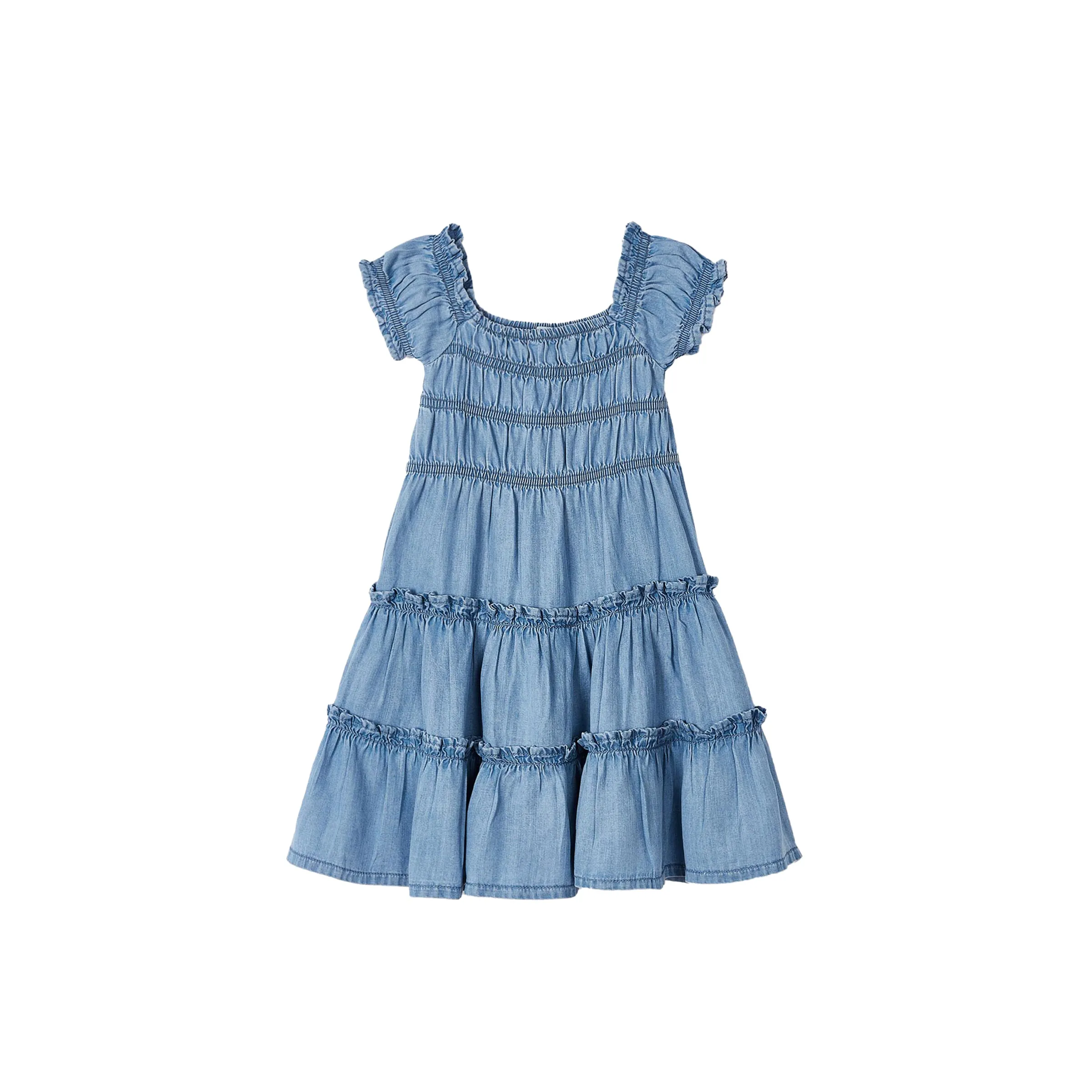 Blue Tiered Summer Dress