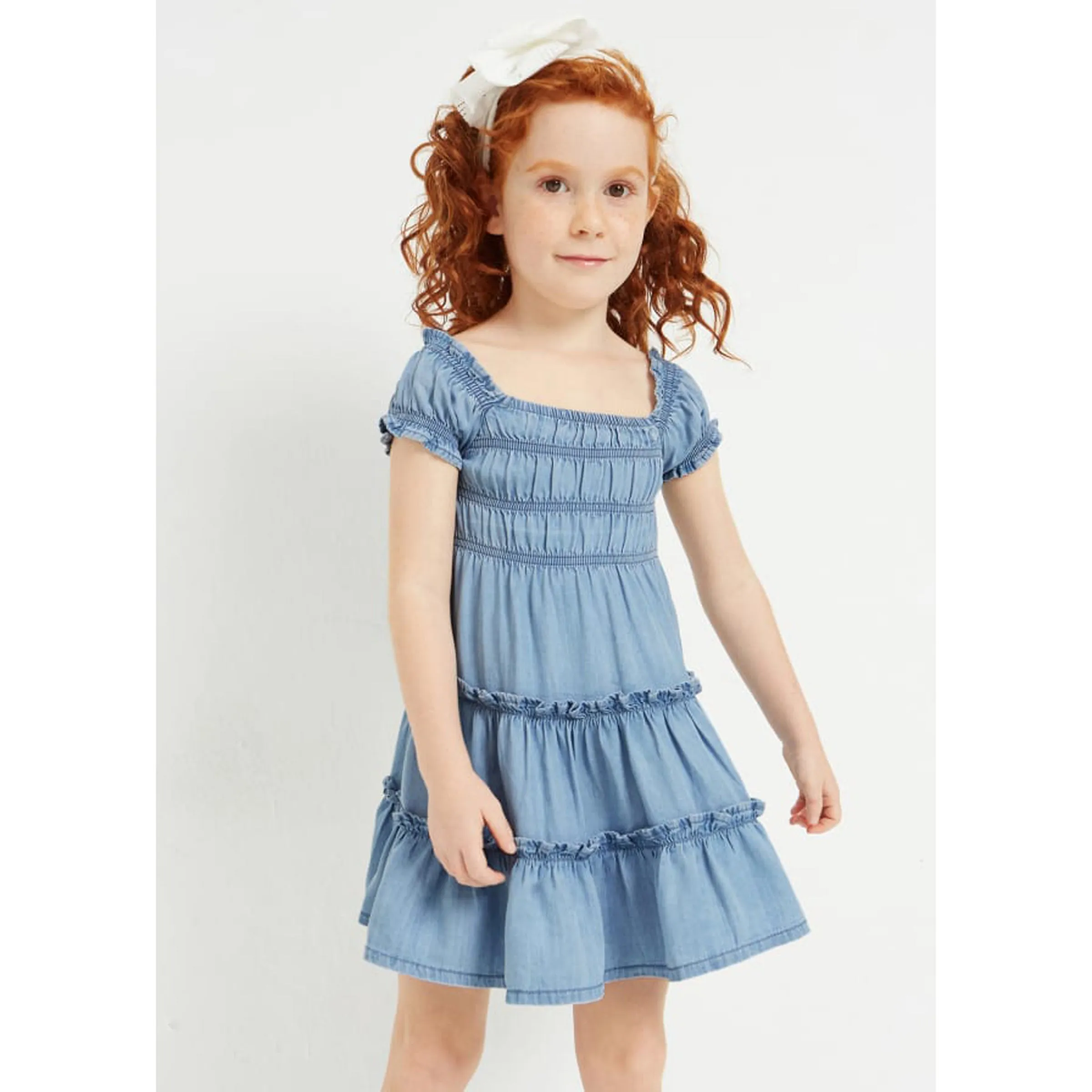 Blue Tiered Summer Dress