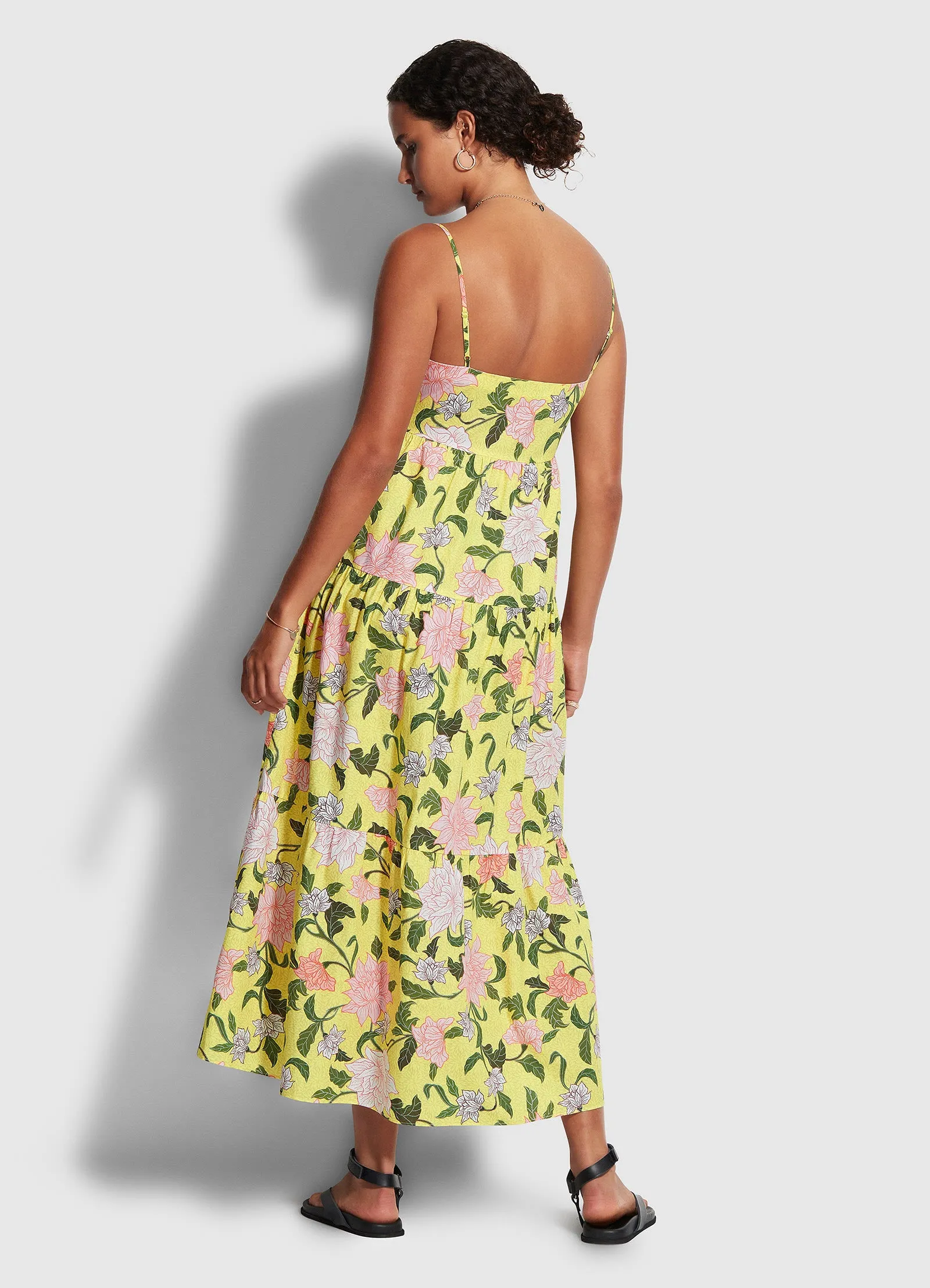 Boheme Floral Dress  - Lime Light