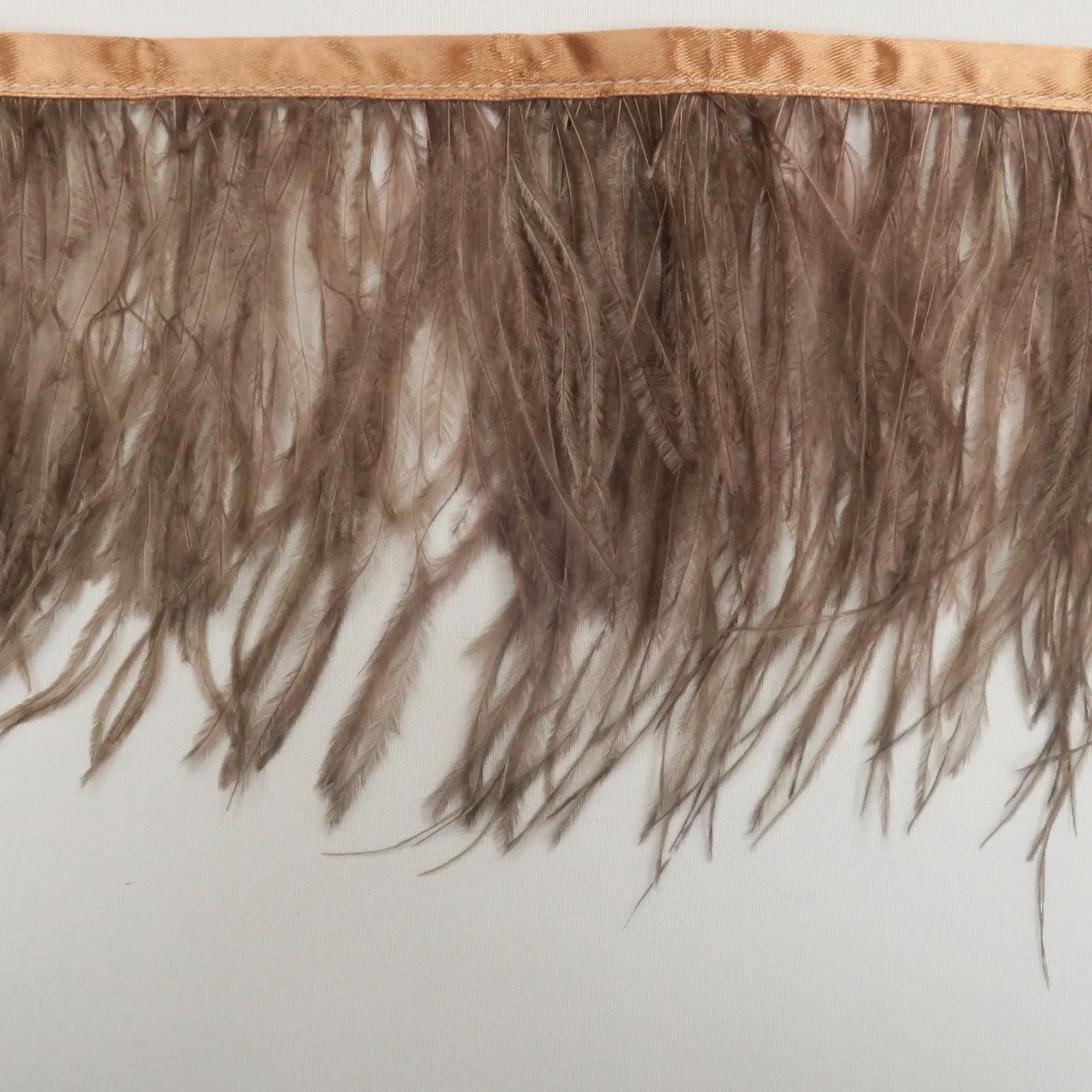 Brown Ostrich Feather Trim 2 PLY