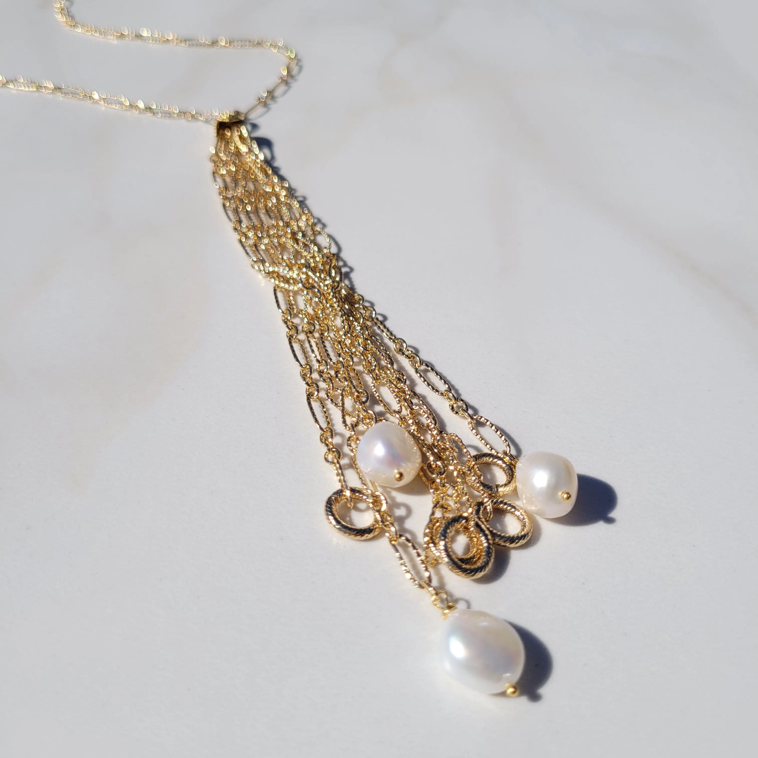 Calypso Flowing Gold Necklace