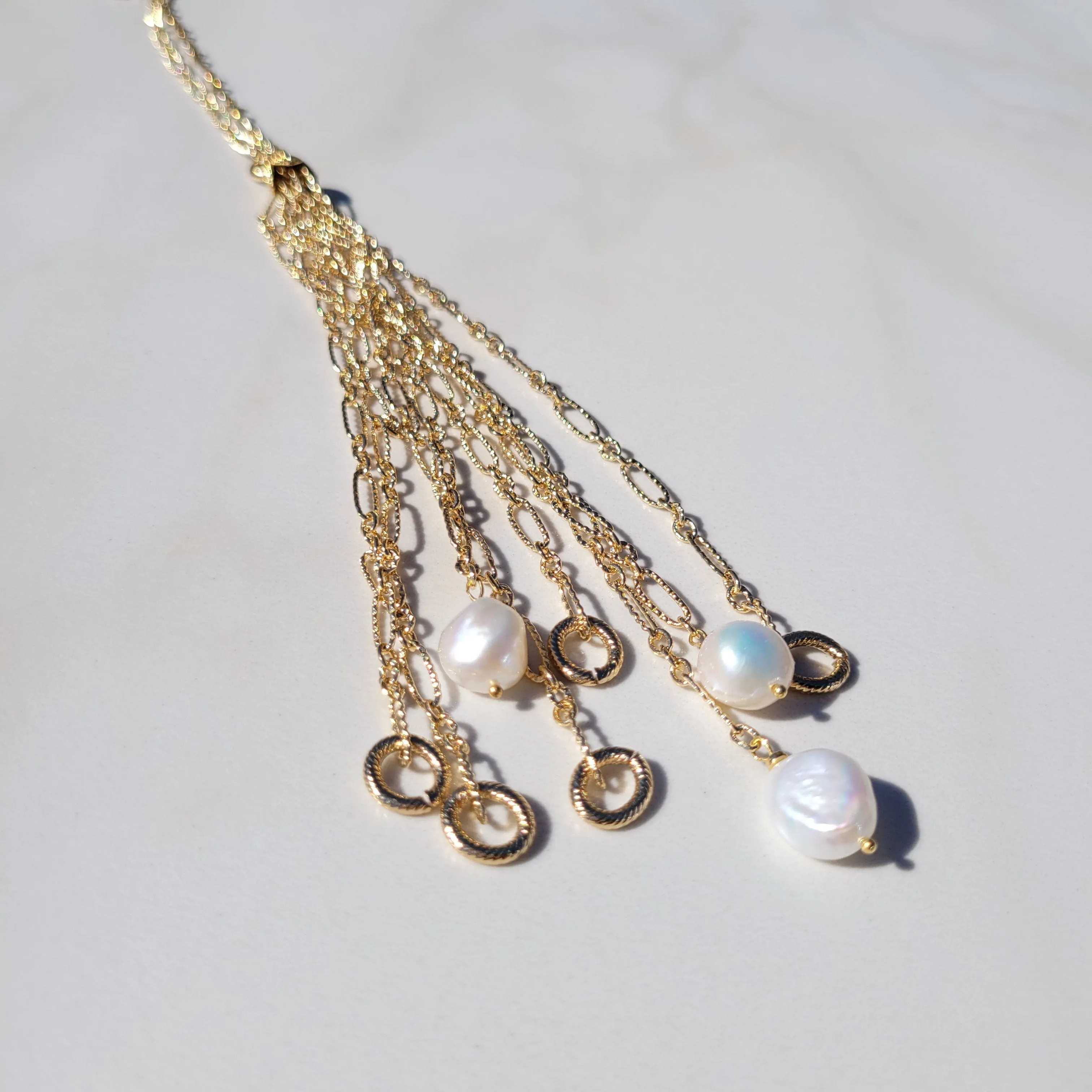 Calypso Flowing Gold Necklace