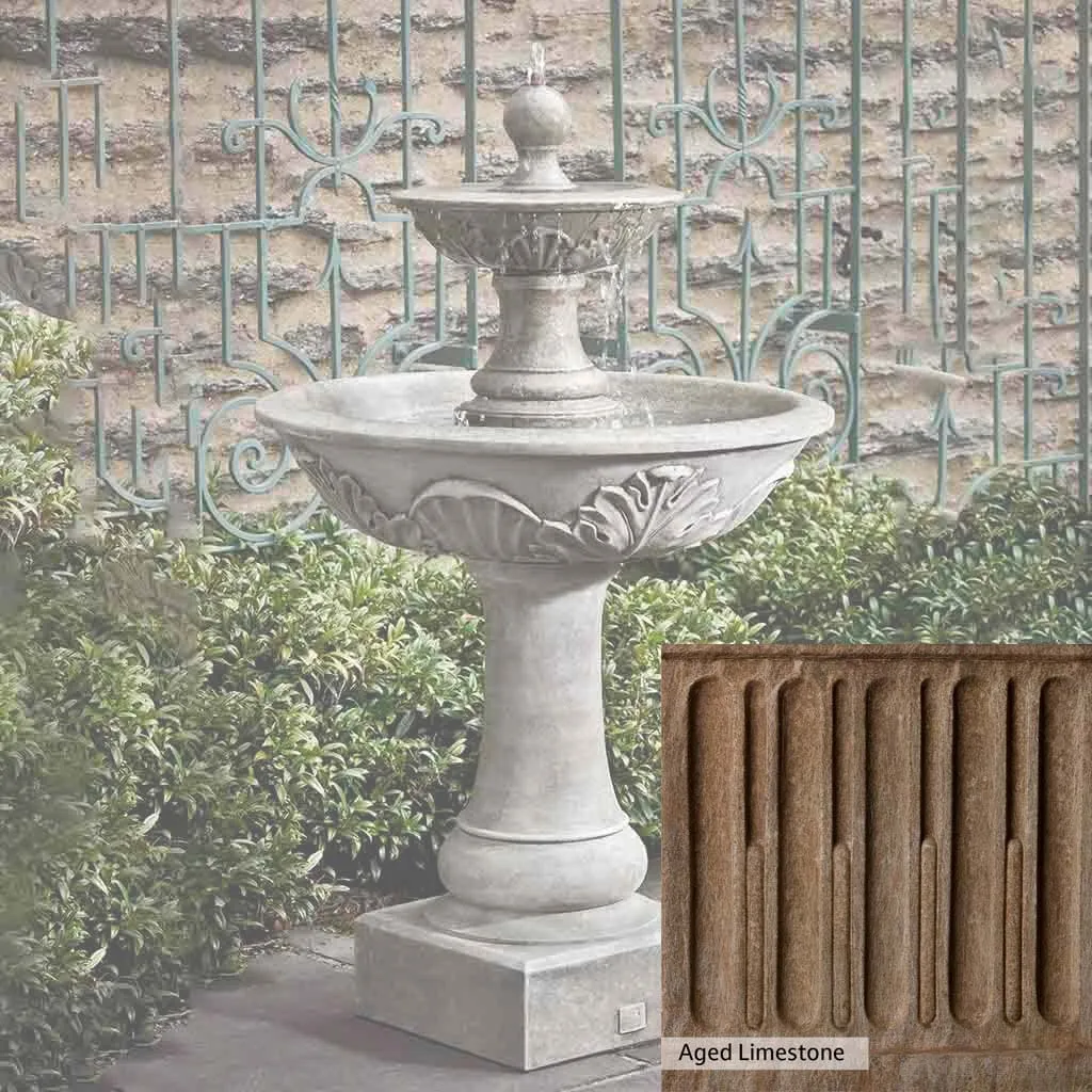 Campania International Acanthus Two Tiered Fountain