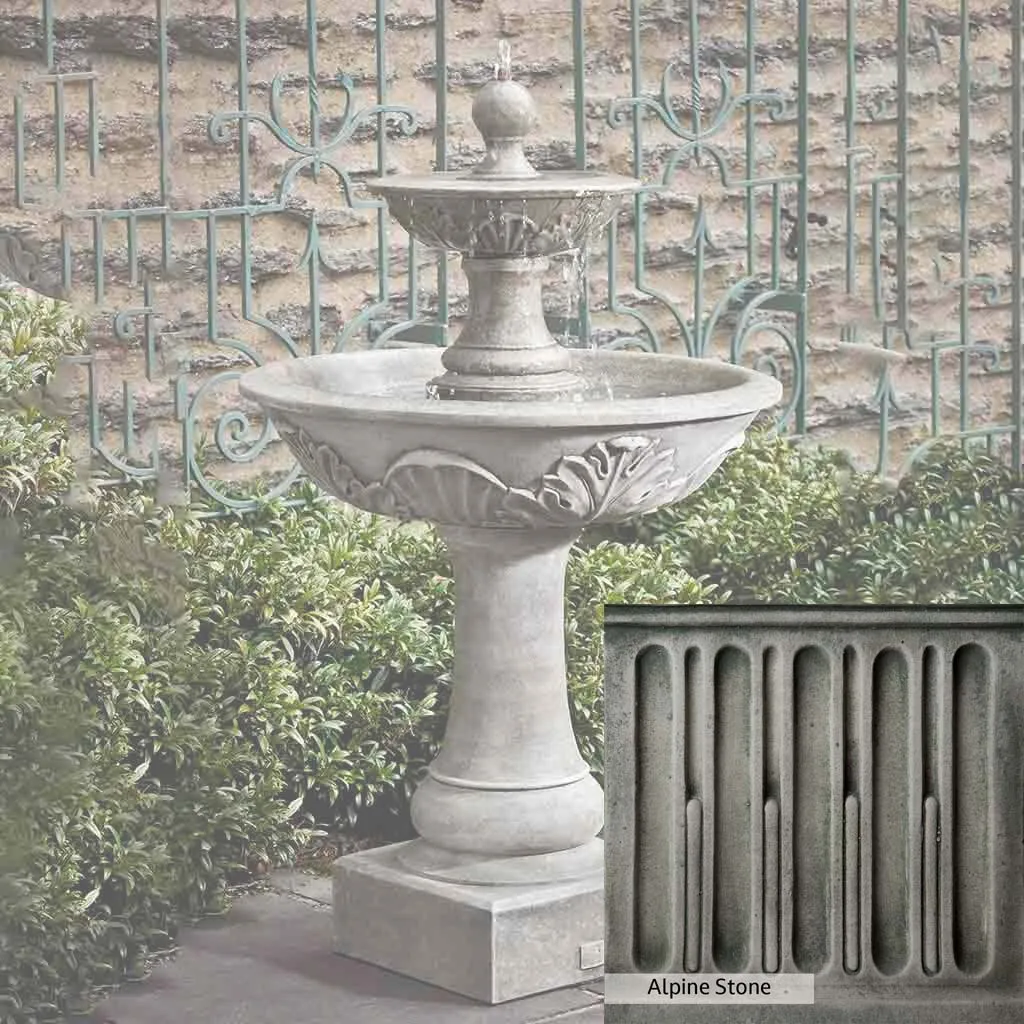 Campania International Acanthus Two Tiered Fountain