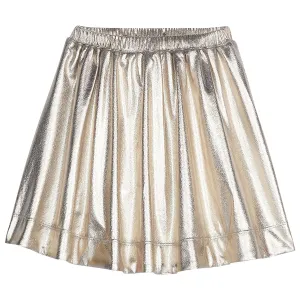 Circle Skort - Gold Lame