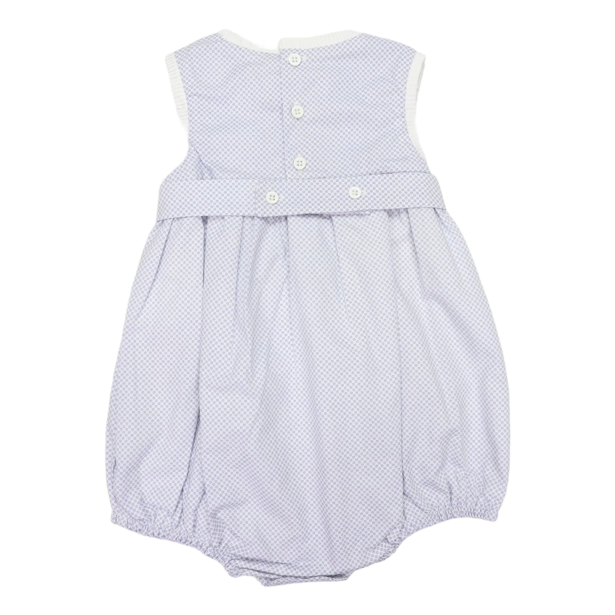 Classic Smocked Sunsuit Blue