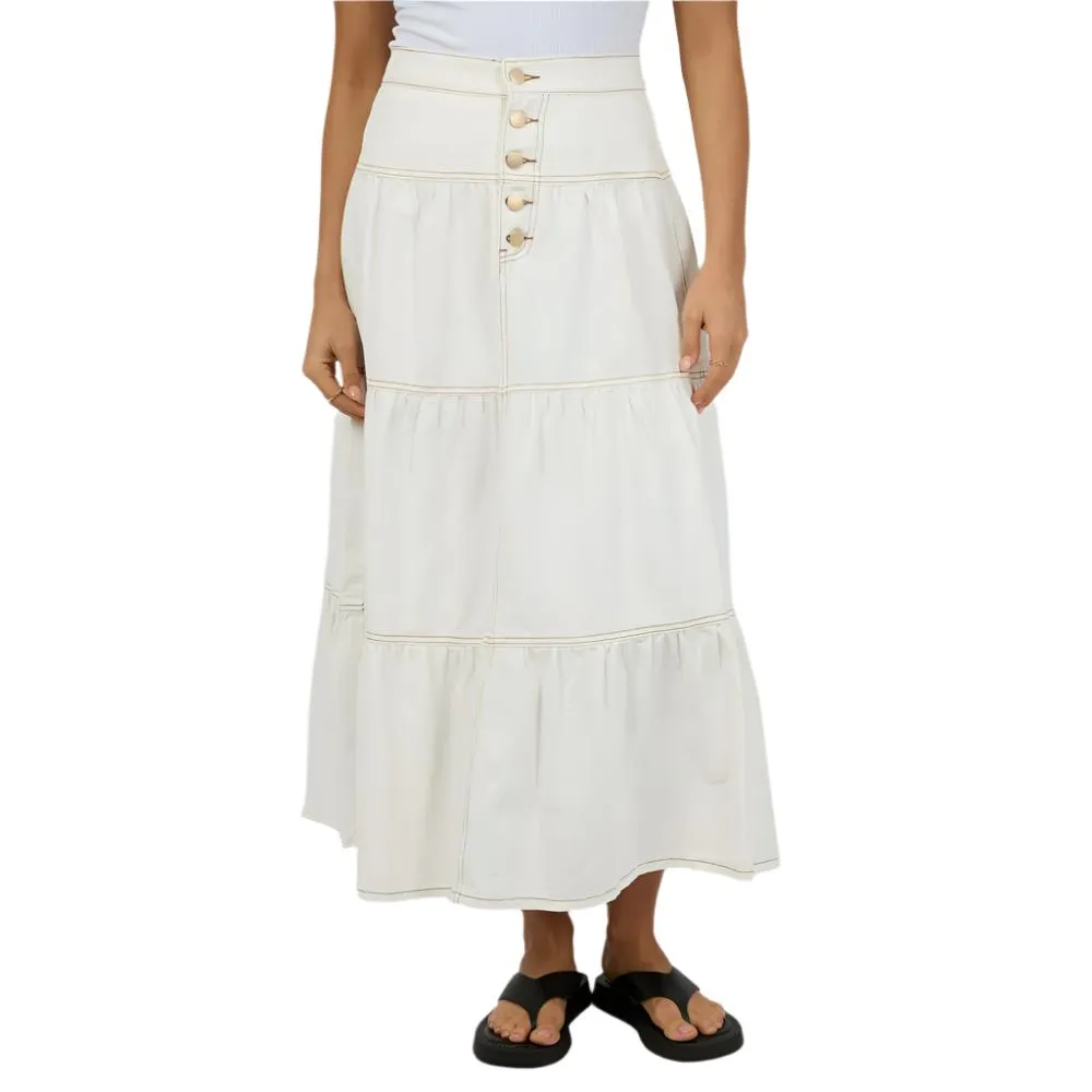 Coco Denim Maxi Skirt - Womens