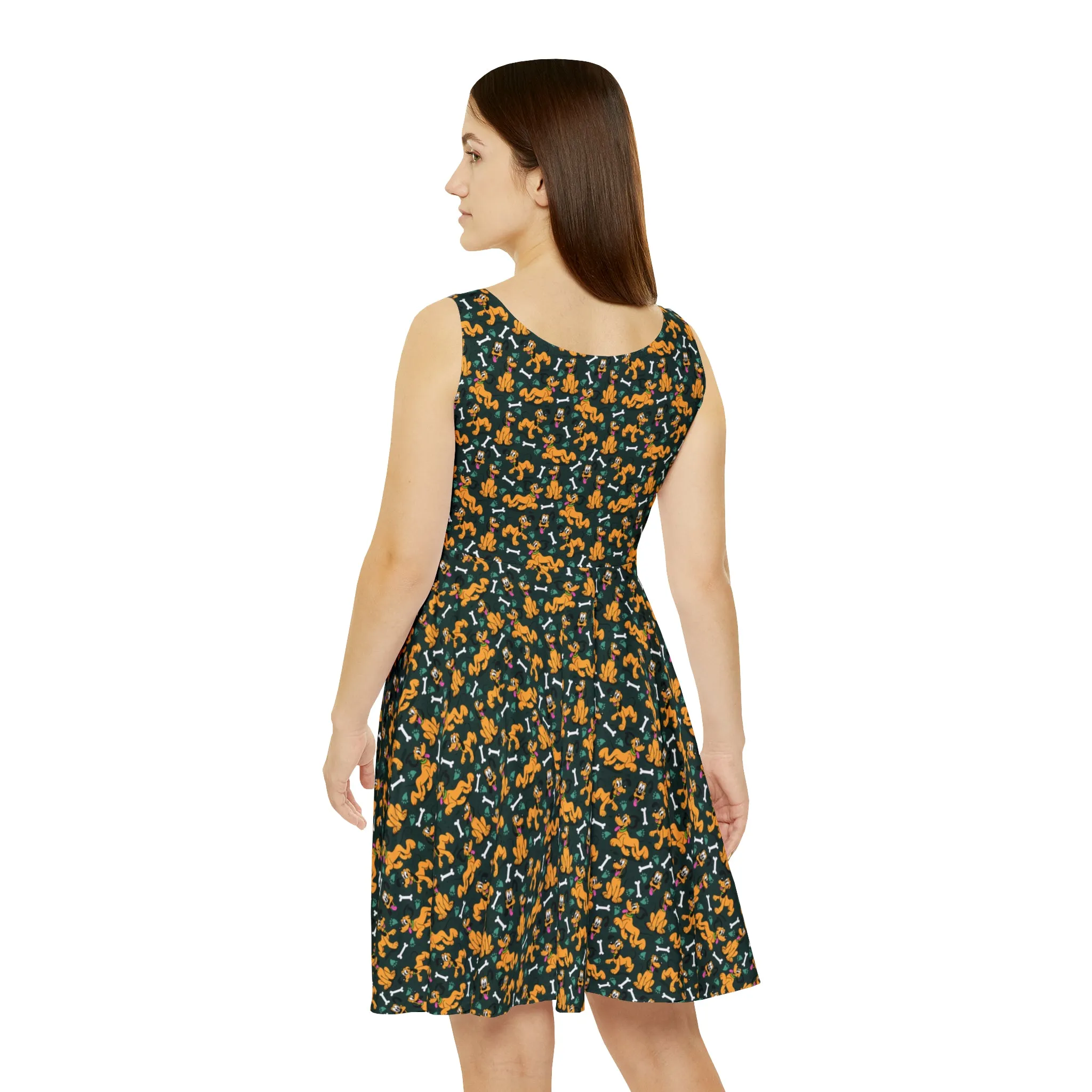 Disney Pluto Life Is Better With A Dog Women's Skater Dress