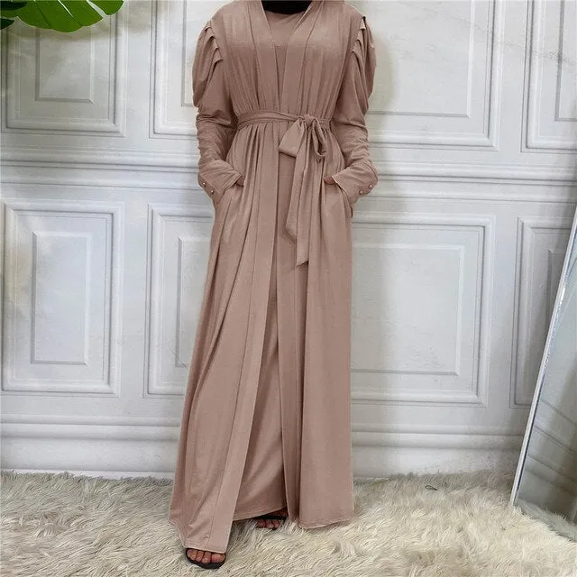 Empress Pleated Abaya (Inner Abaya Included)