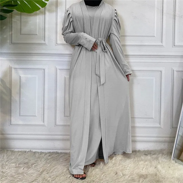 Empress Pleated Abaya (Inner Abaya Included)