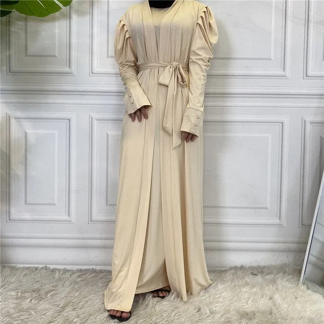 Empress Pleated Abaya (Inner Abaya Included)