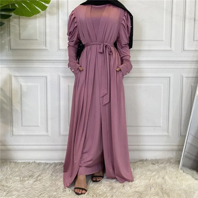 Empress Pleated Abaya (Inner Abaya Included)