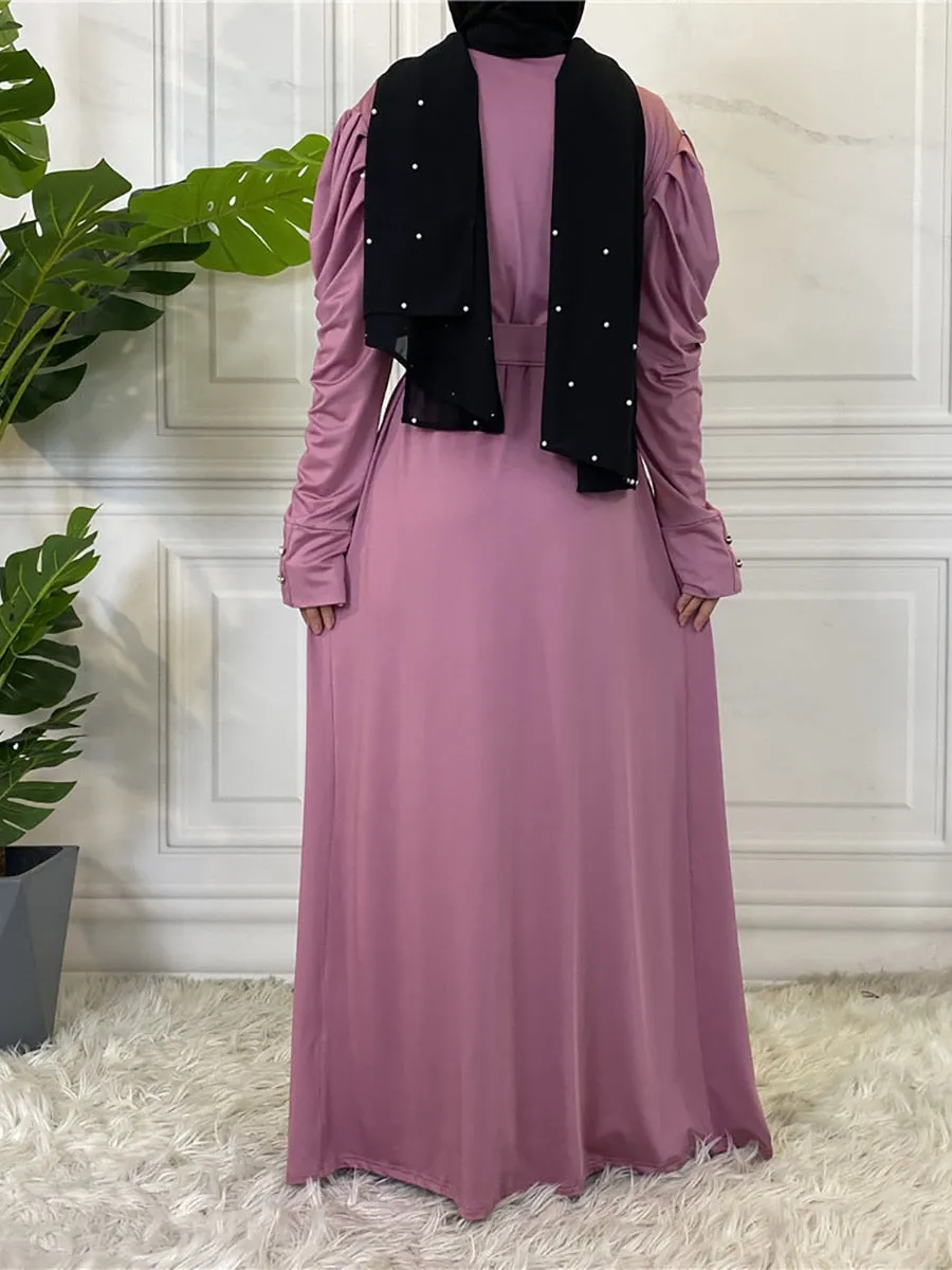 Empress Pleated Abaya (Inner Abaya Included)