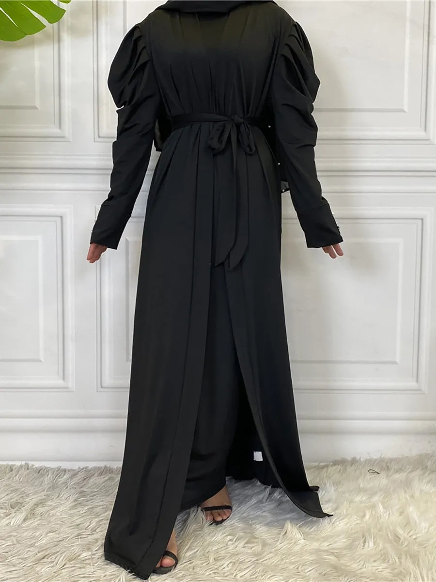 Empress Pleated Abaya (Inner Abaya Included)