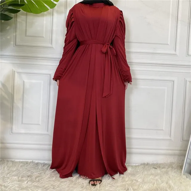 Empress Pleated Abaya (Inner Abaya Included)