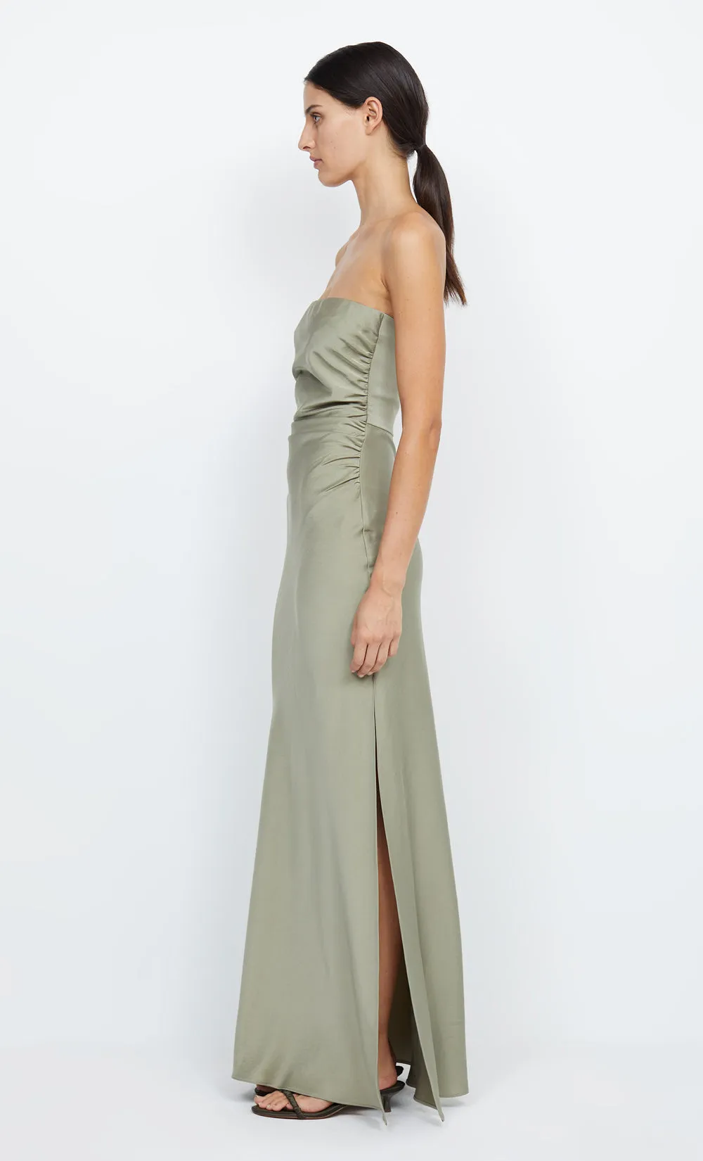 ETERNITY STRAPLESS MAXI DRESS - SAGE