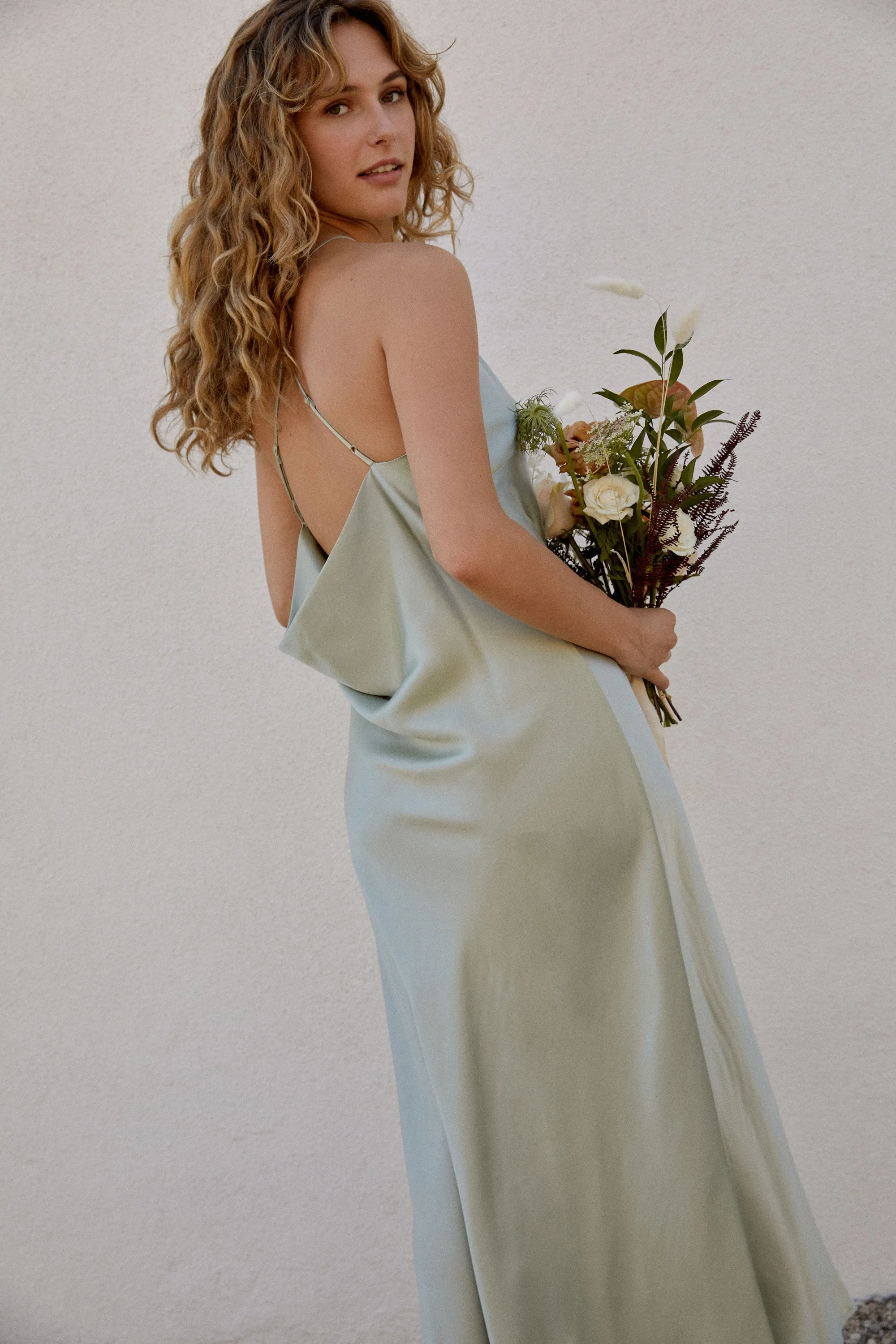 Fiona Dress in Sage