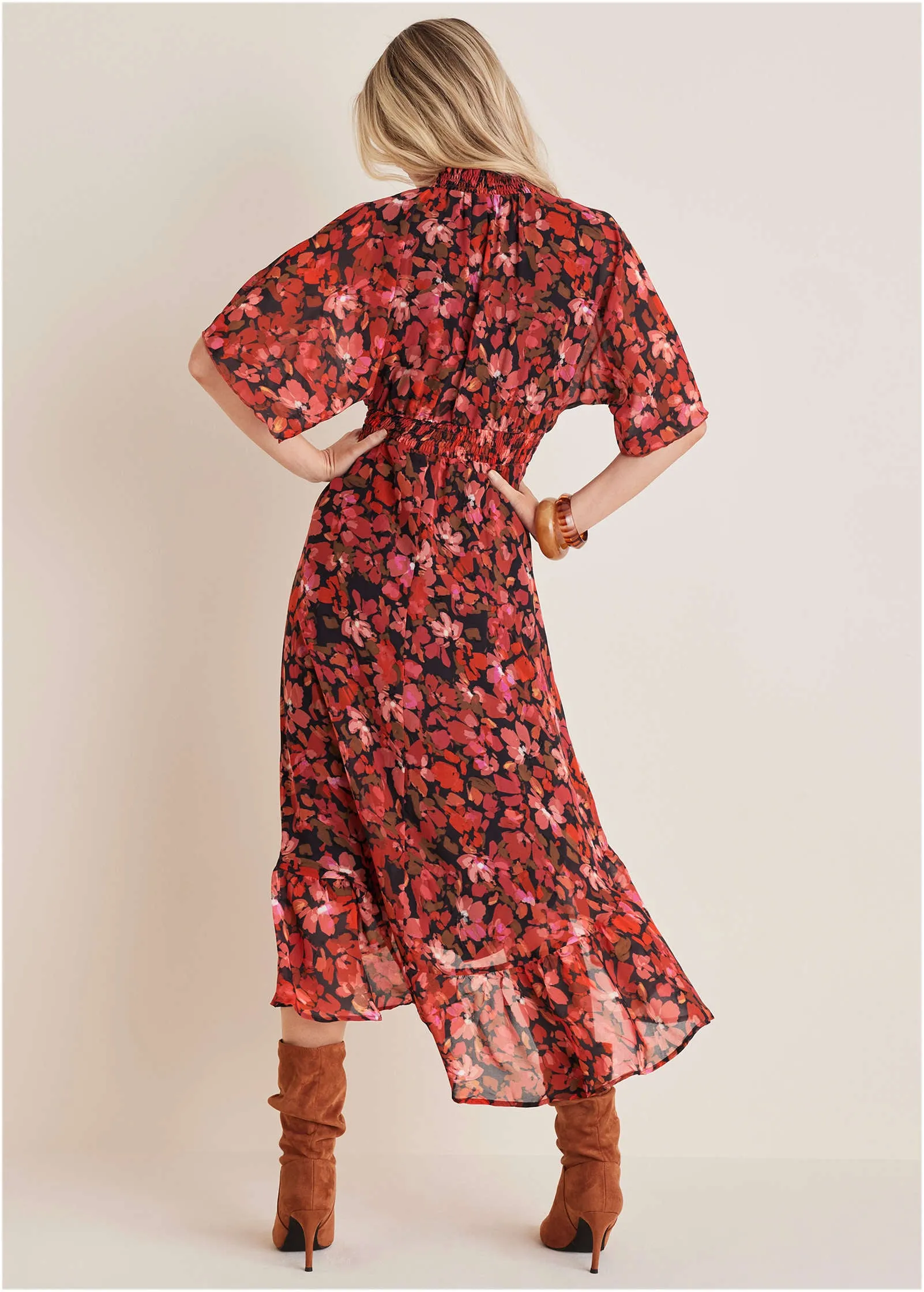 Floral High-Low Maxi - Autumn Petals