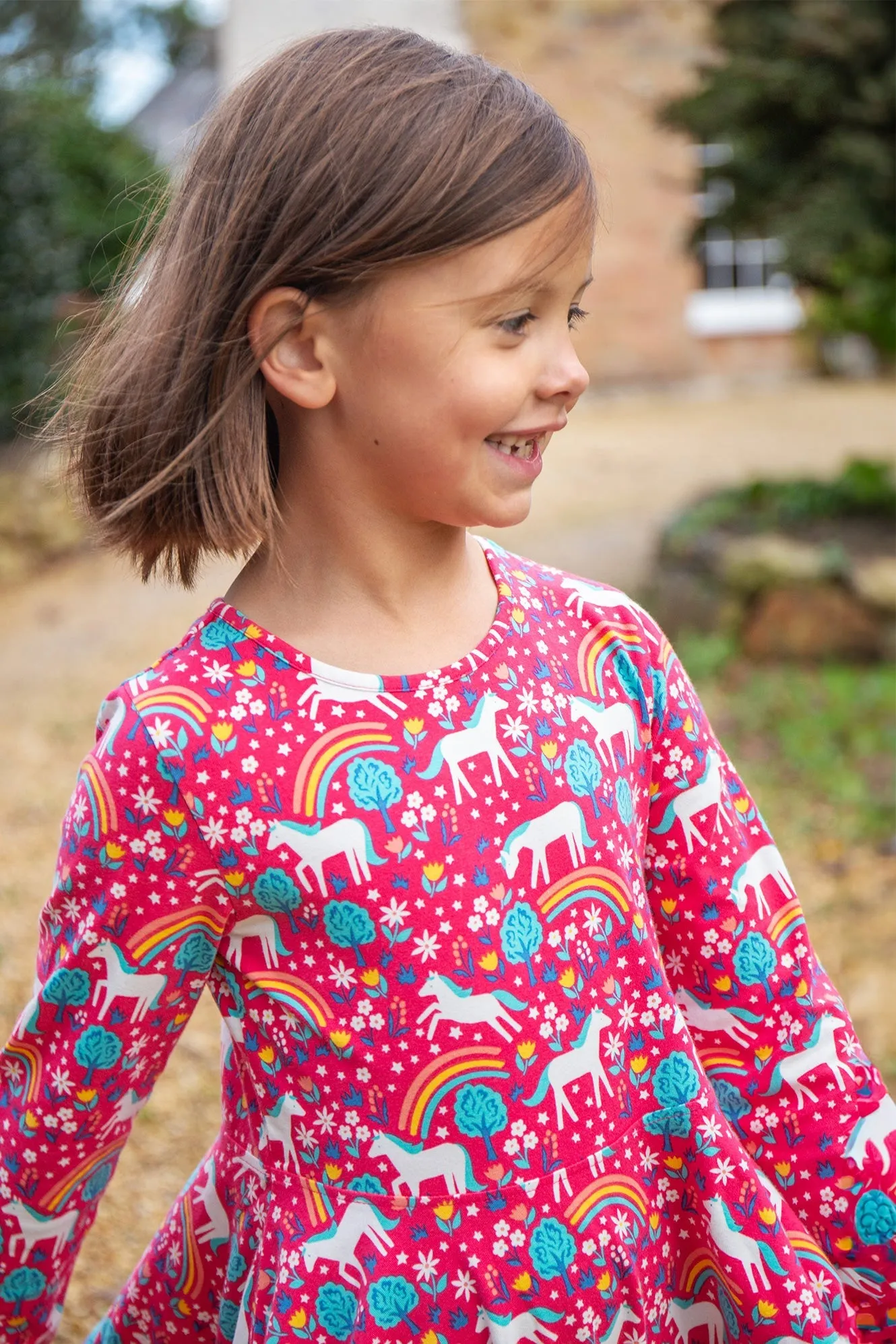 Frugi Sofia Skater Dress - Wild Horses