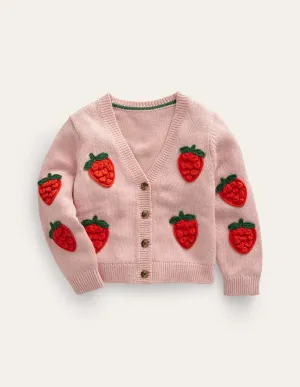 Fun Crochet Cardigan-Formica Pink Strawberry