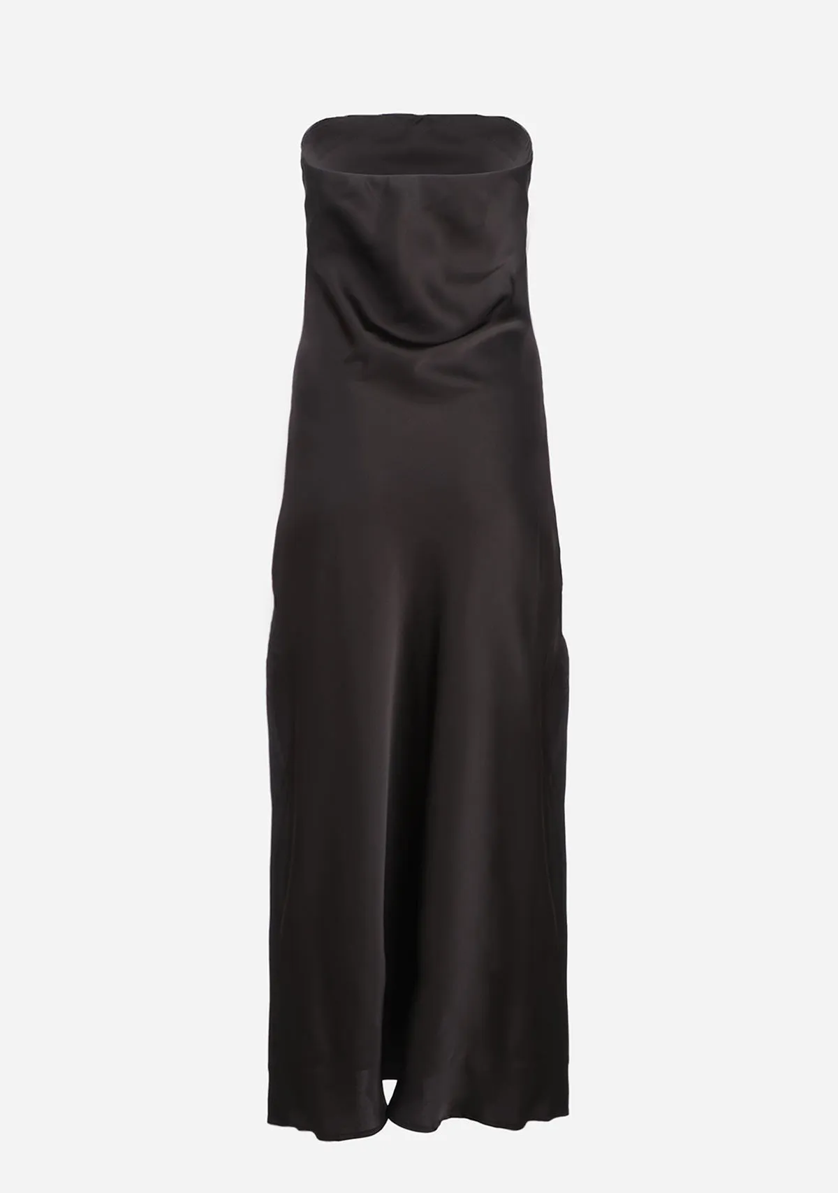 Going Out Strapless Bias Cut Maxi Dress Black