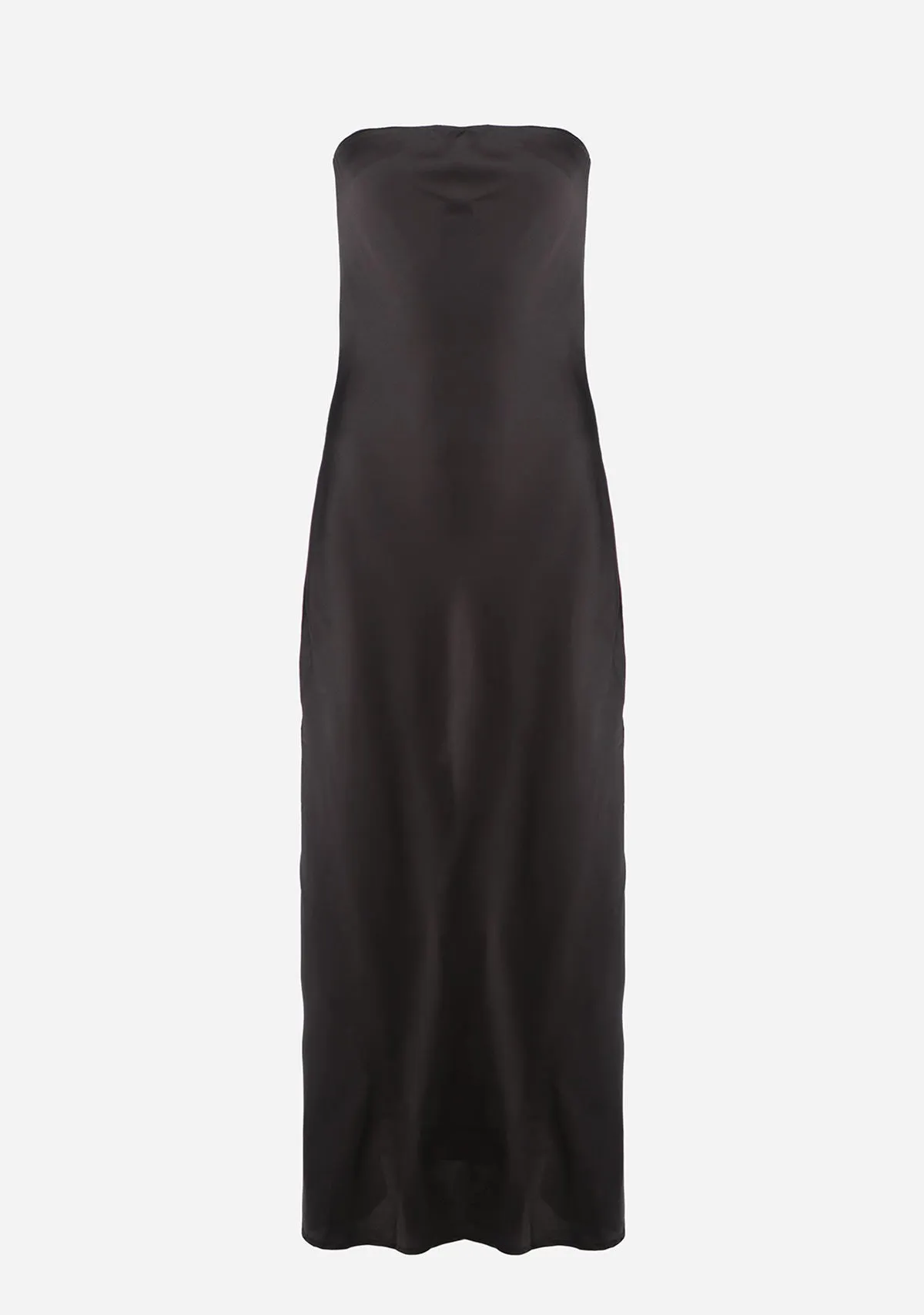 Going Out Strapless Bias Cut Maxi Dress Black