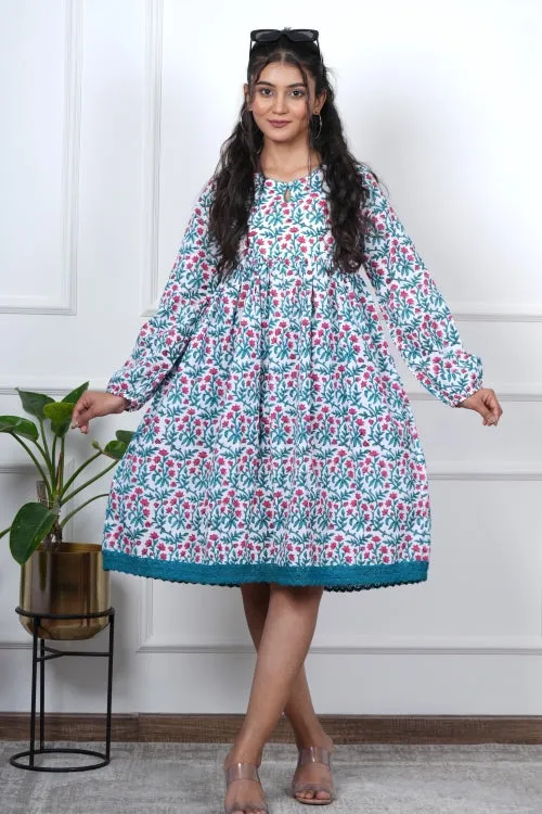 Jasmine Joy Hand Block Printed Dress