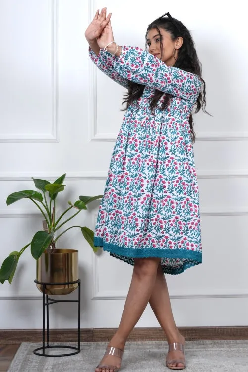 Jasmine Joy Hand Block Printed Dress