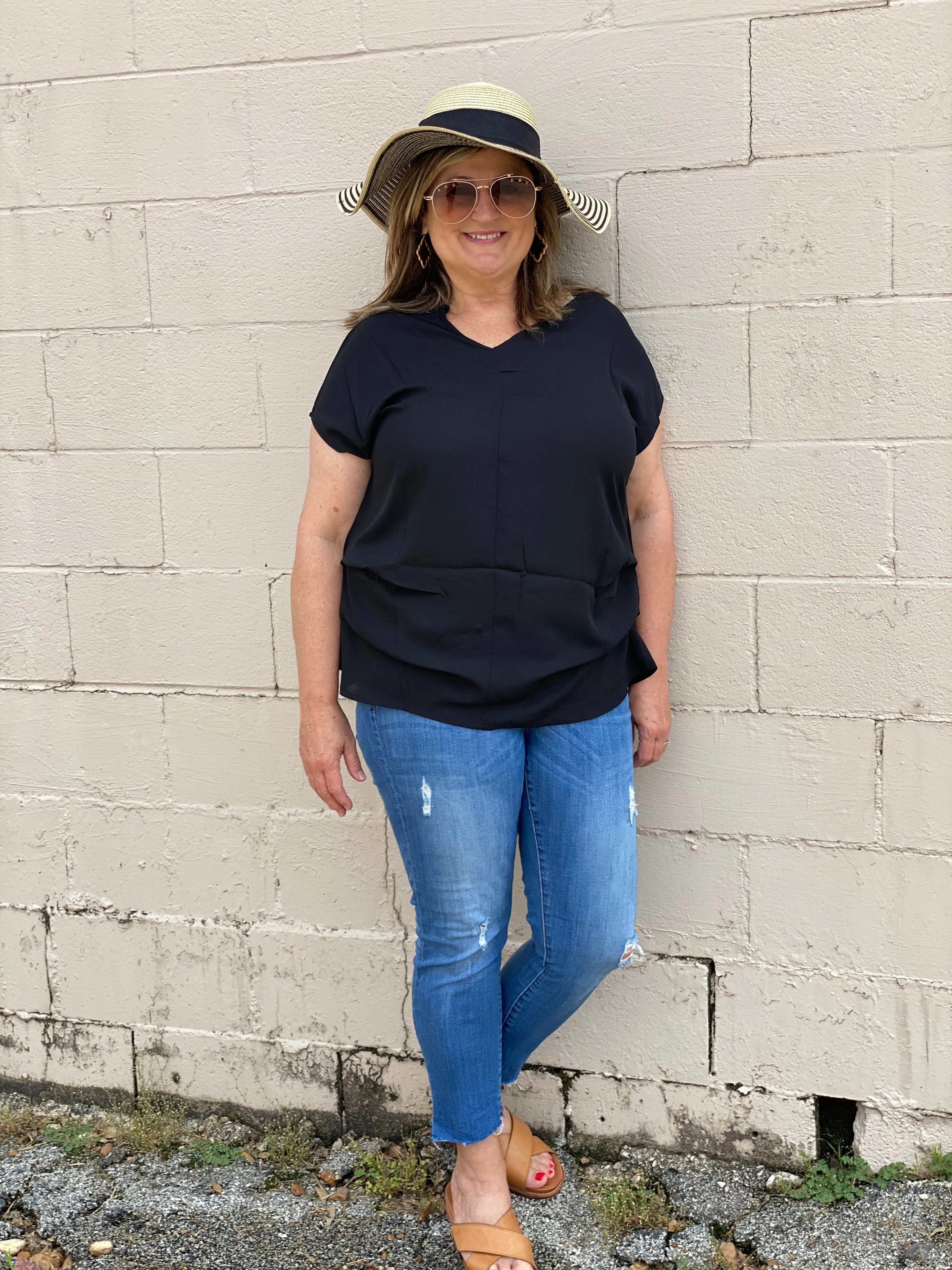 Monica Plus Size Tiered Top