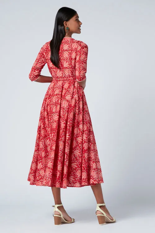 Okhai 'Aphrodite' Cotton Block Print Dress