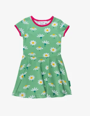 Organic Daisy Print Skater Dress