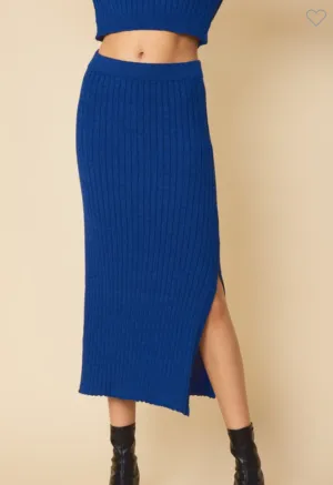 Ribbed Knit Skirt