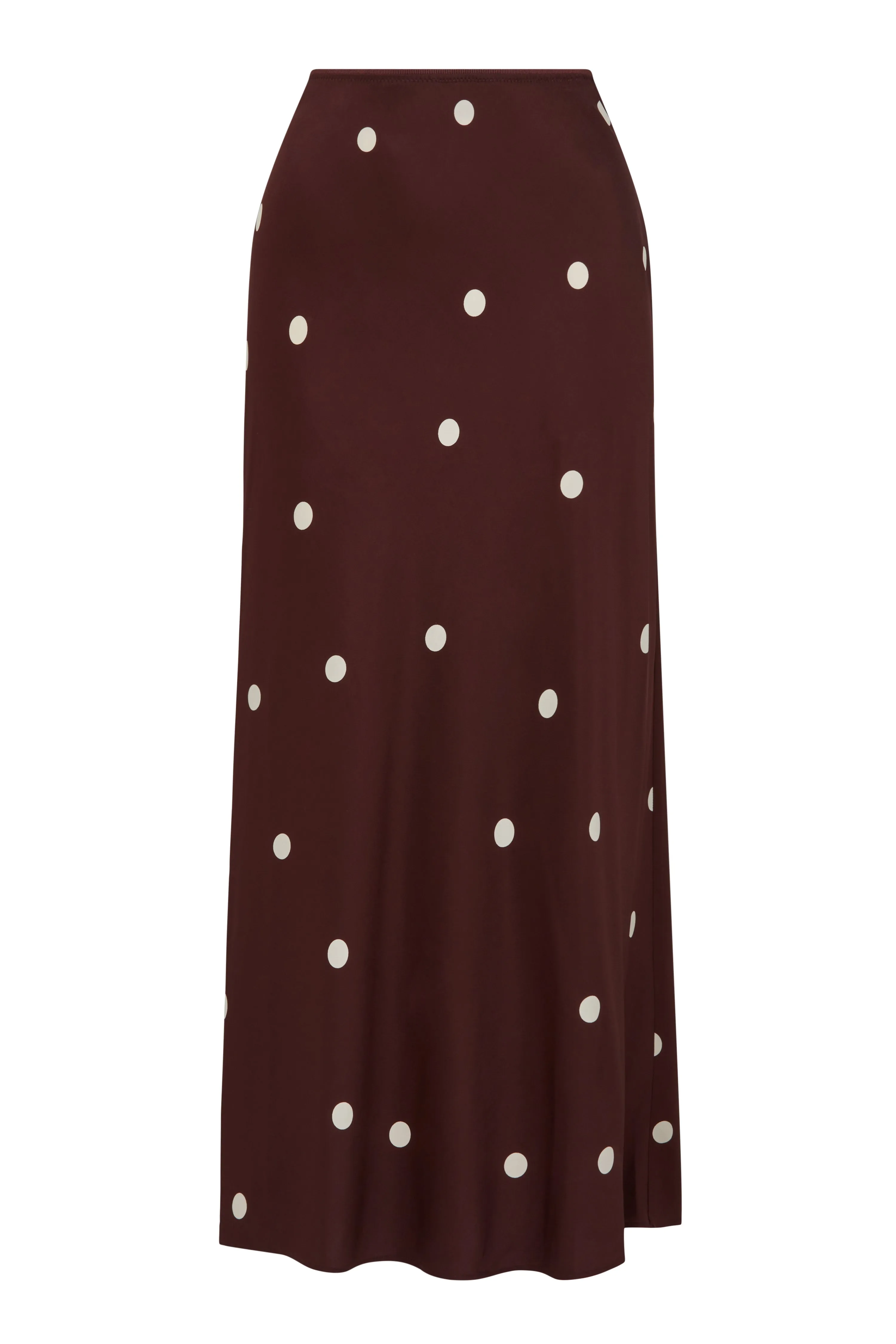 Roberts Bias Skirt - Chocolate Spot