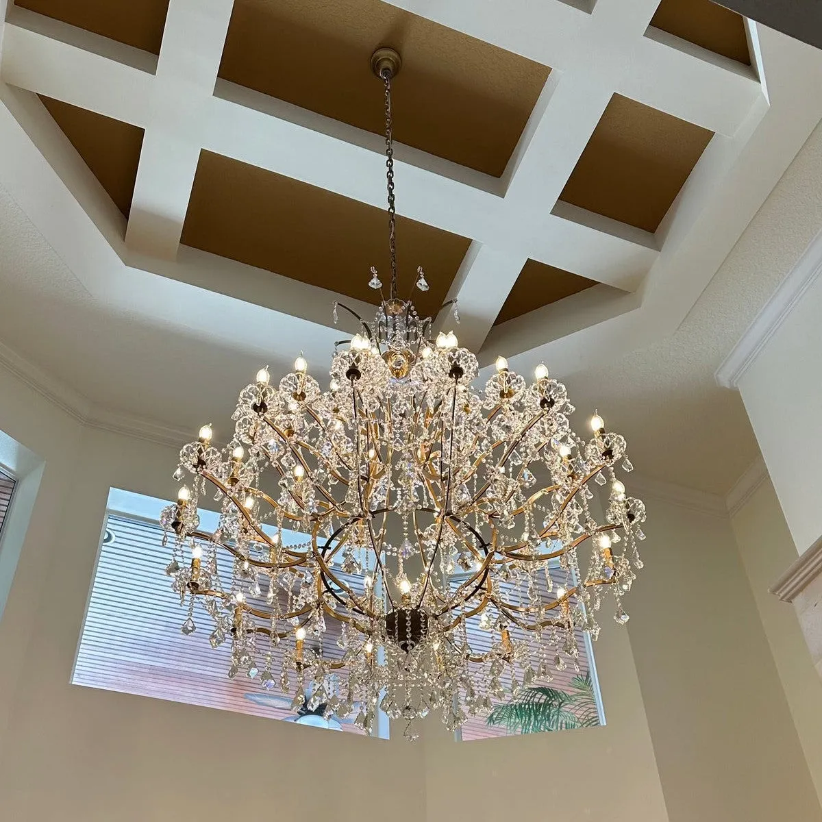 Rylight 25/50-Light Traditional Candle Crystal Chandelier