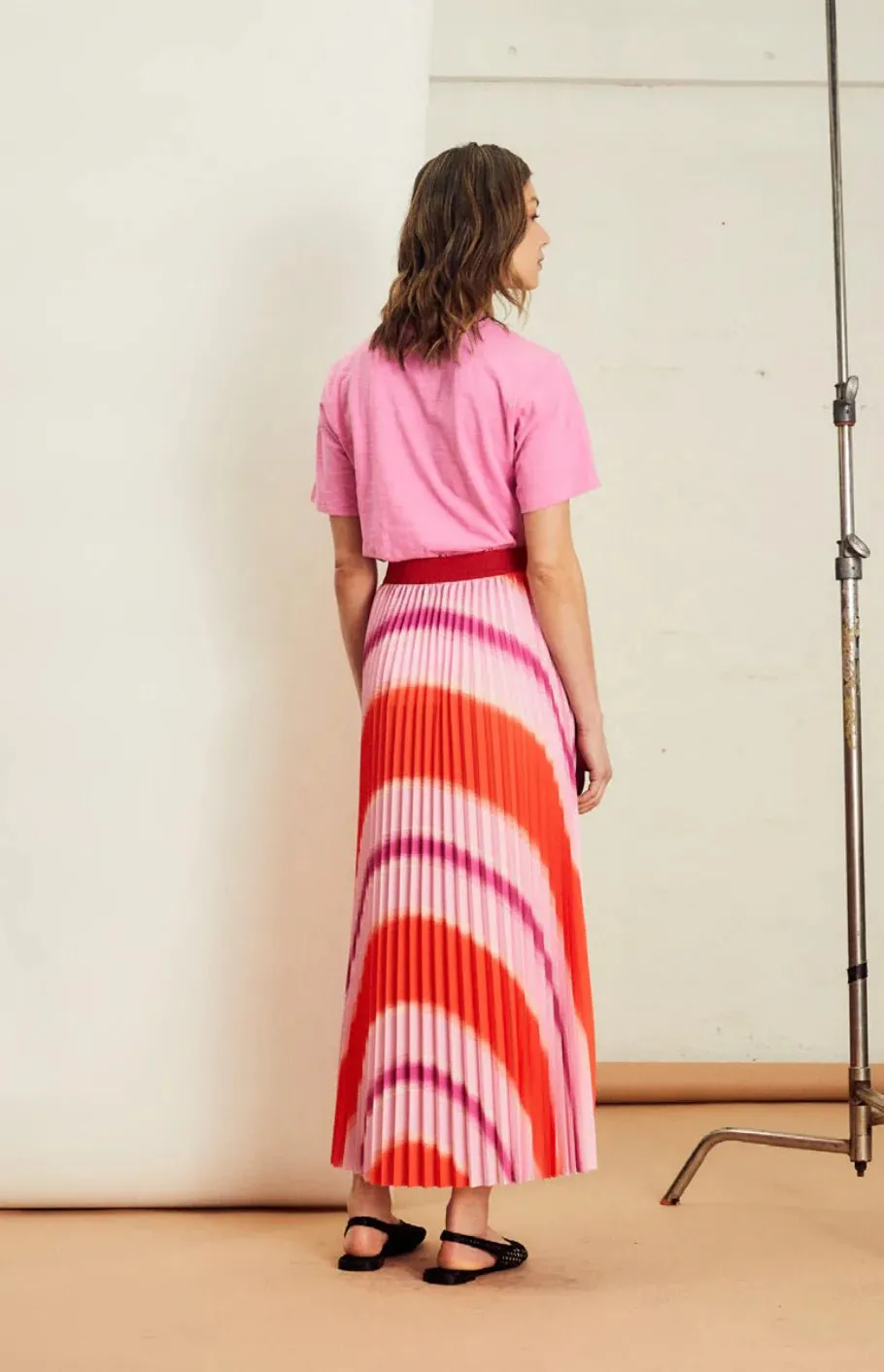 Simone Pleat Maxi Skirt