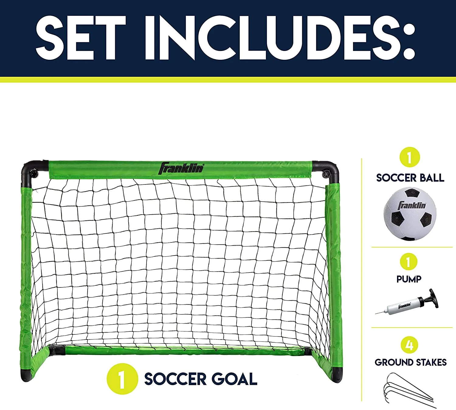 Soccer Goal Set with Ball & Pump