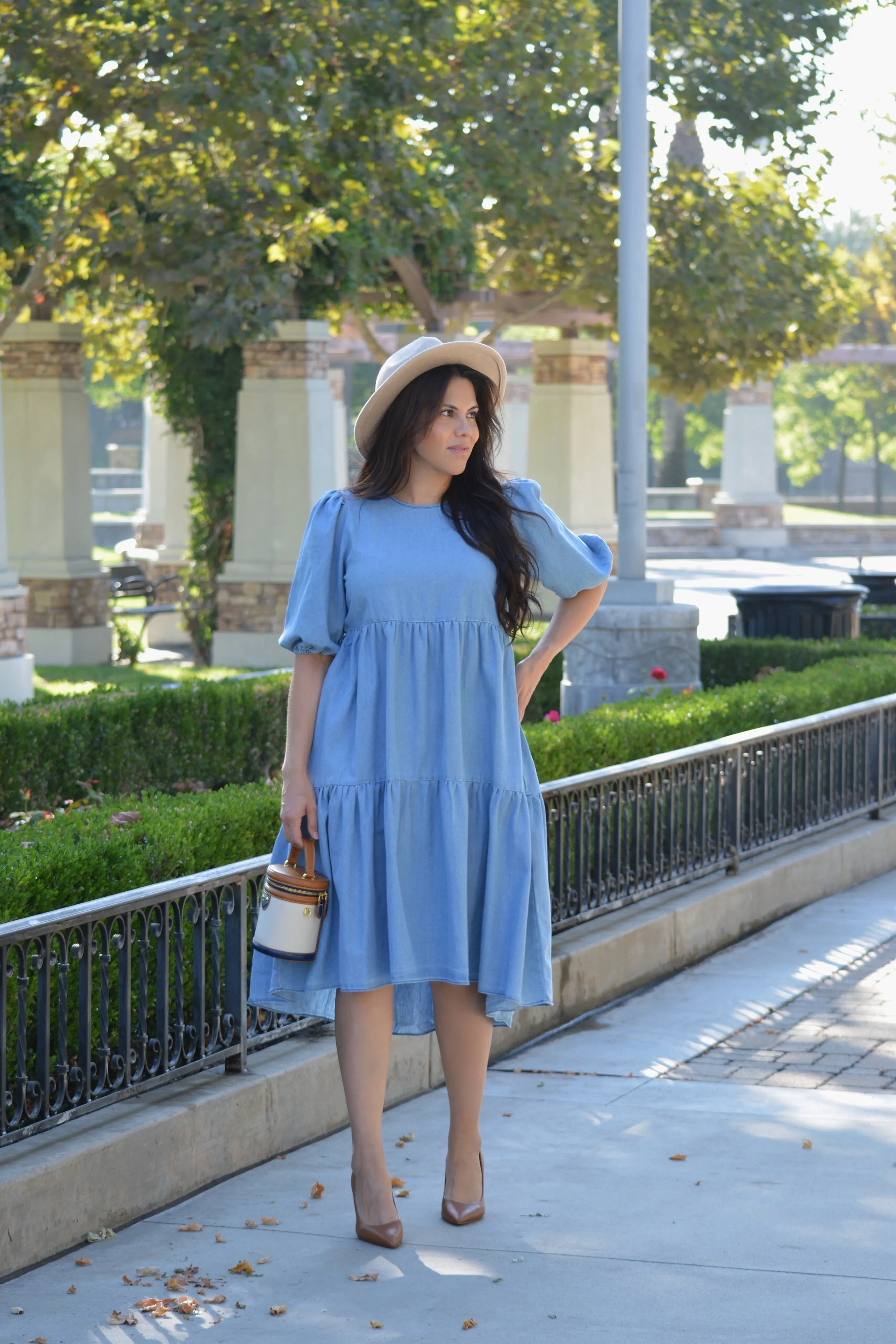 Sonya Denim Midi Dress