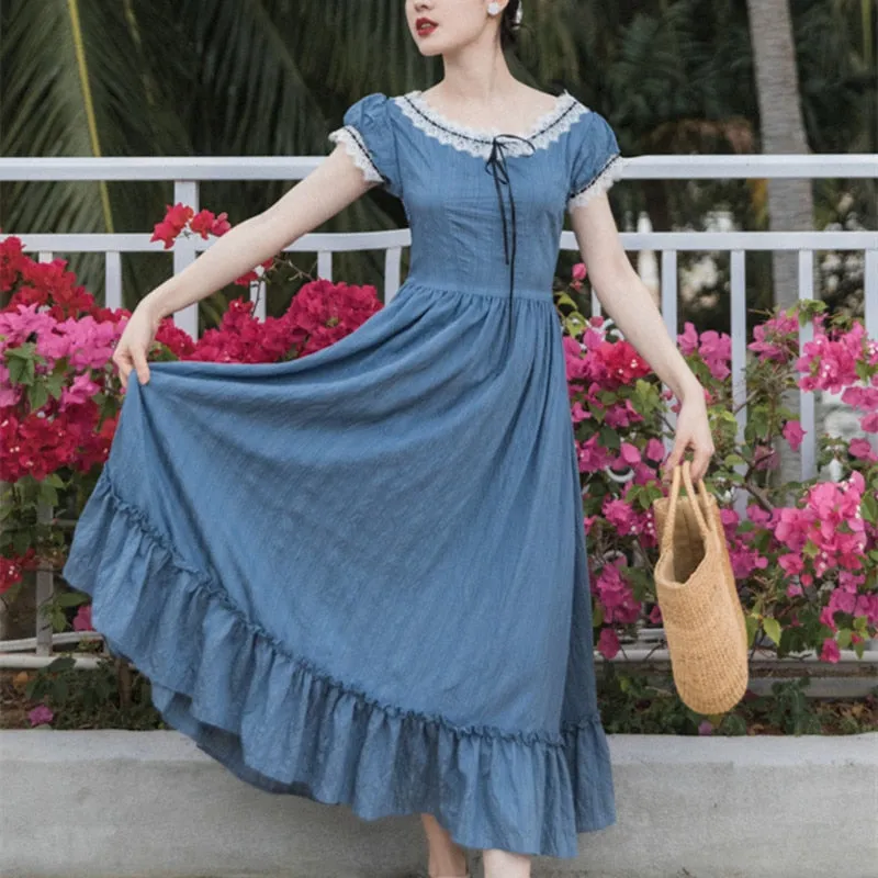 Summer Cottage Graceful Style Women Dress