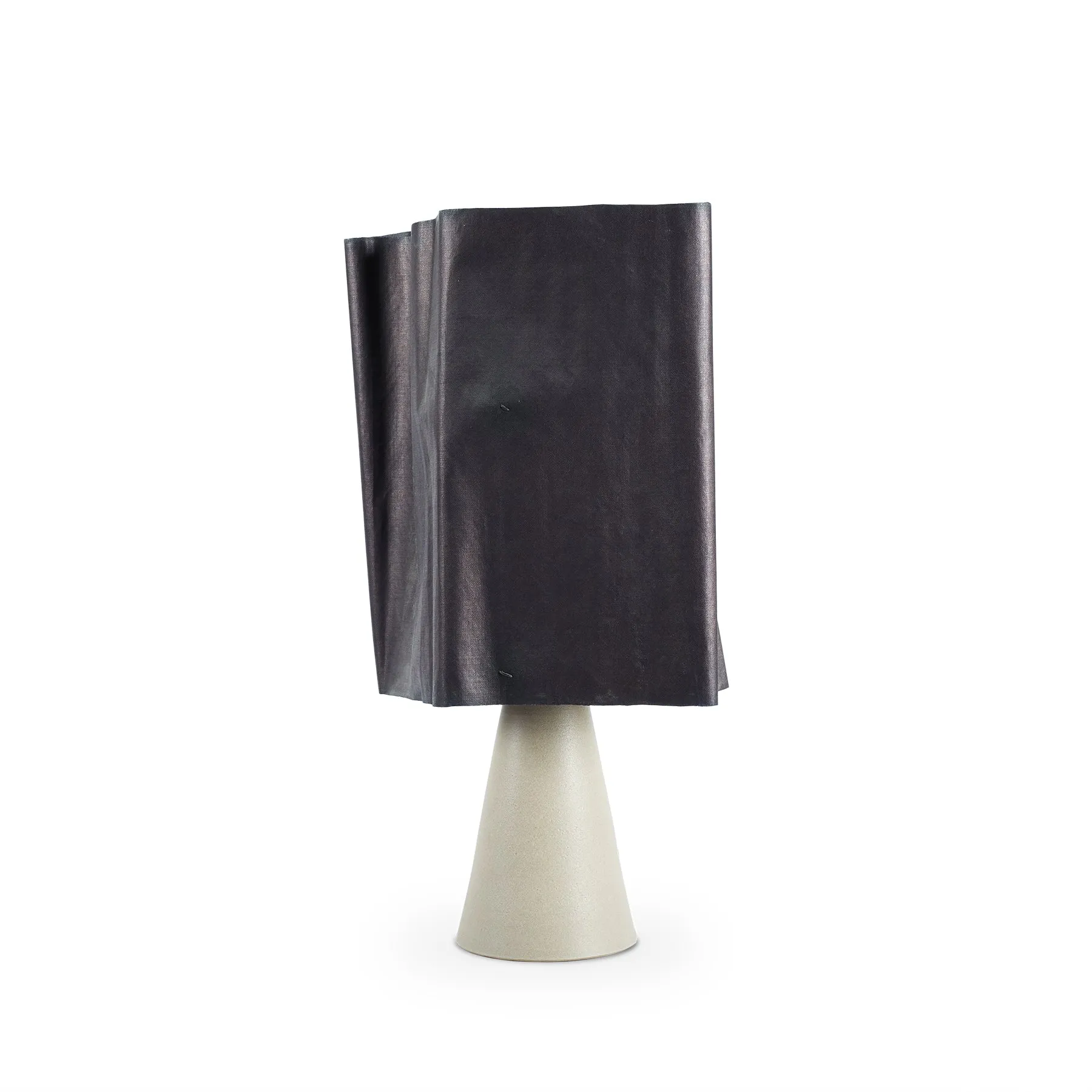 Tall Cone Lamp with Indigo Shade