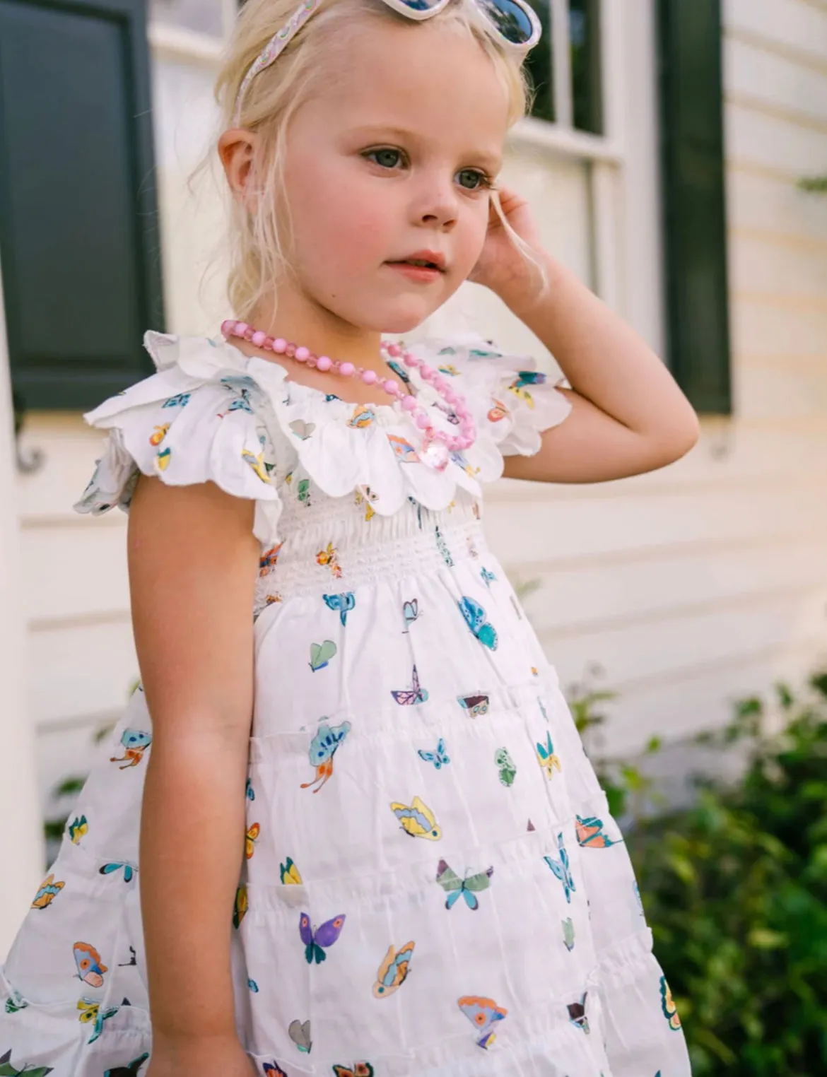 TIMO & VIOLET~ Mimi dress in Madame butterfly print