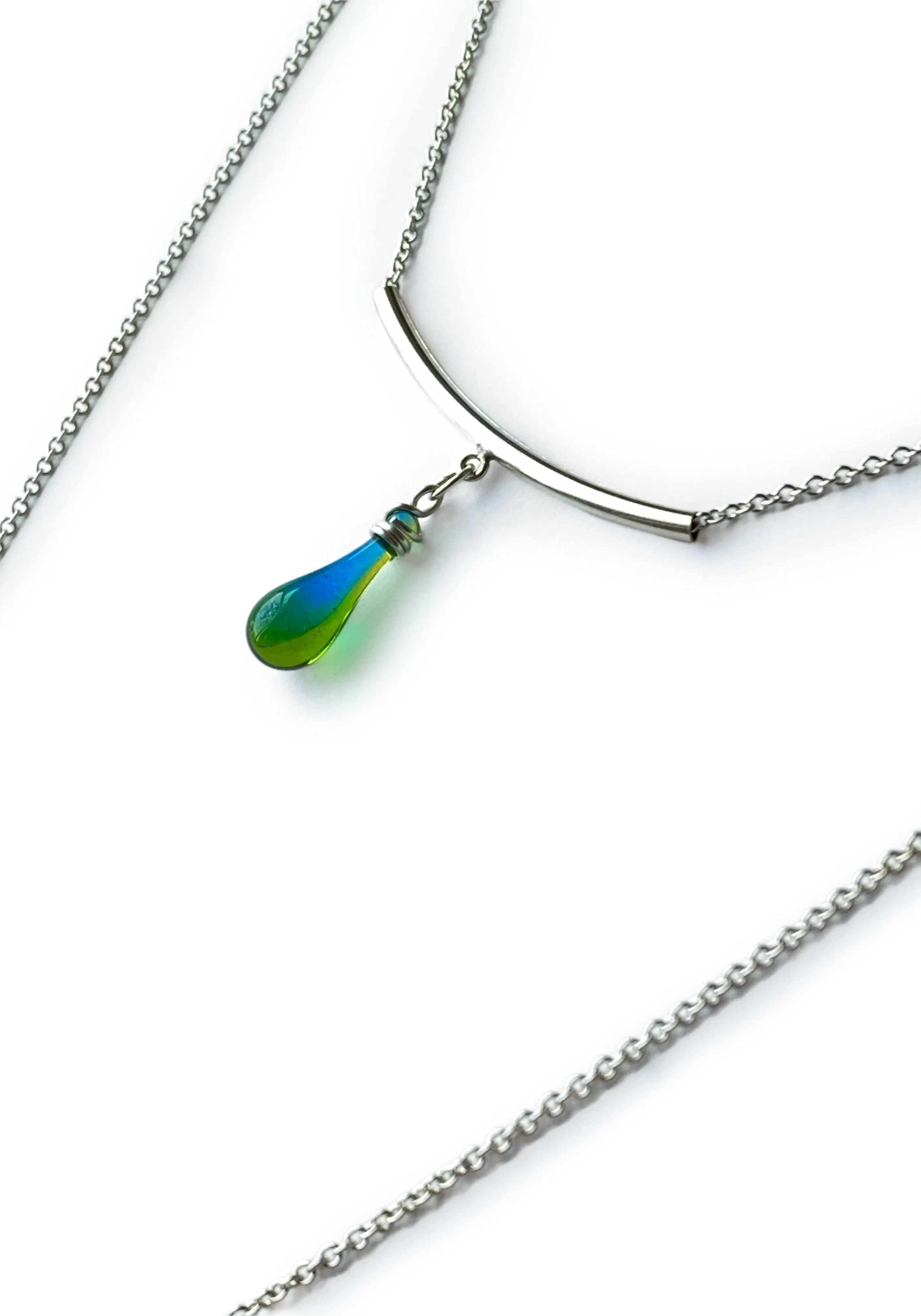 Tube Bead Layered Necklace, High Tide