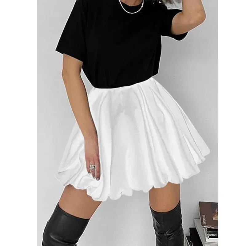 Twirl Tales Pleated A Line Mini Skirt