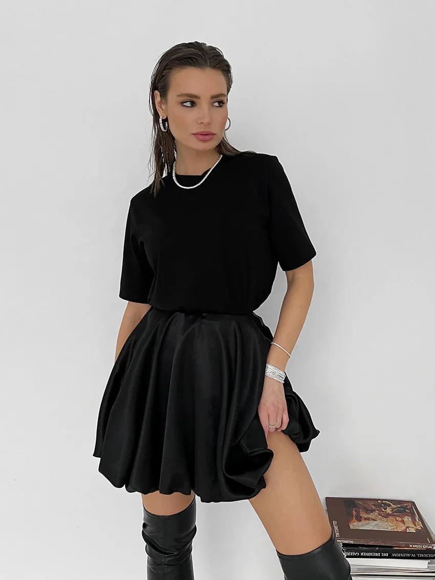 Twirl Tales Pleated A Line Mini Skirt