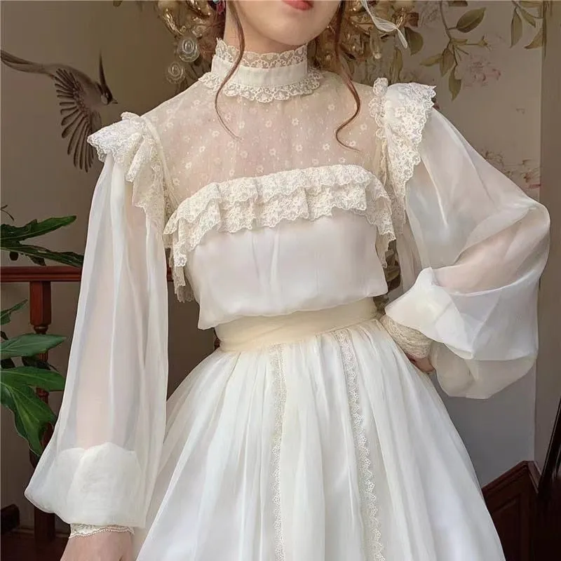 Vintage Cottage Graceful Chiffon Gatsby Dress